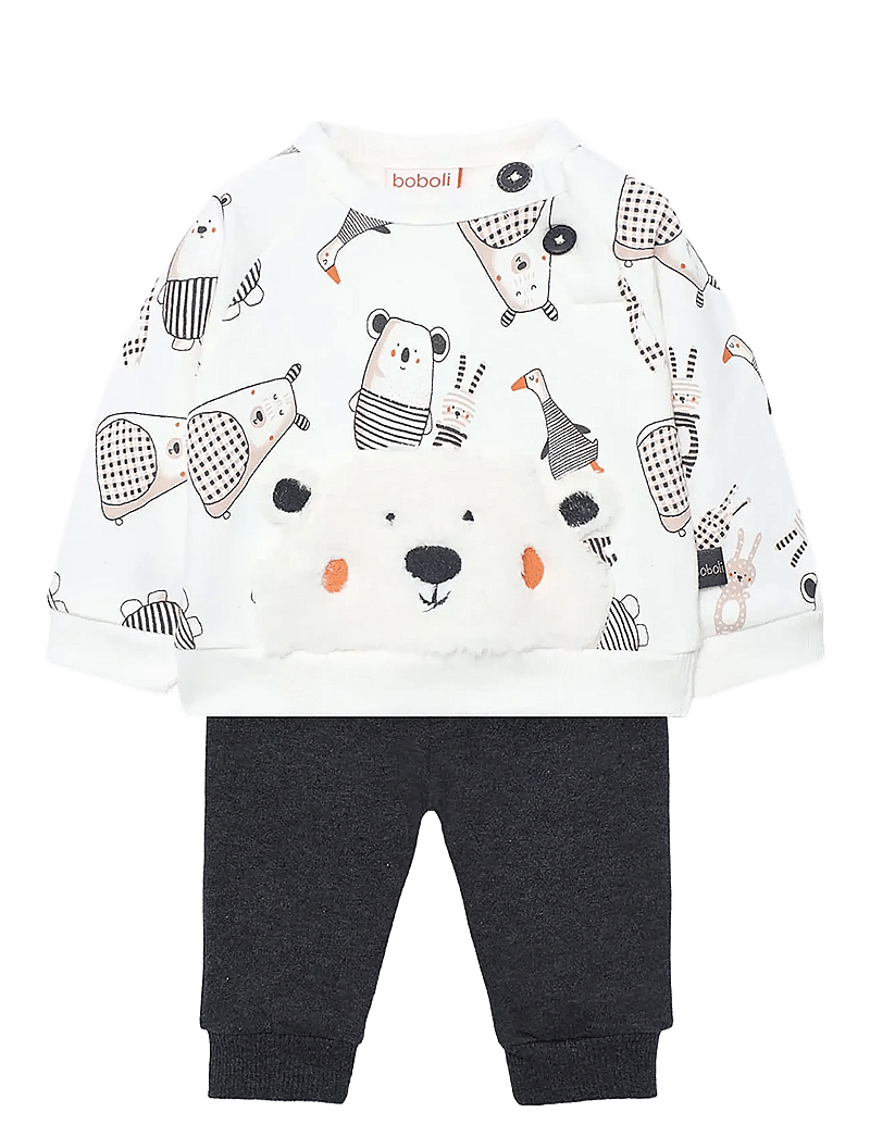 Boboli - Set knit -BCI - komplekti ar t-kreklu ar garām piedurknēm - print - 0