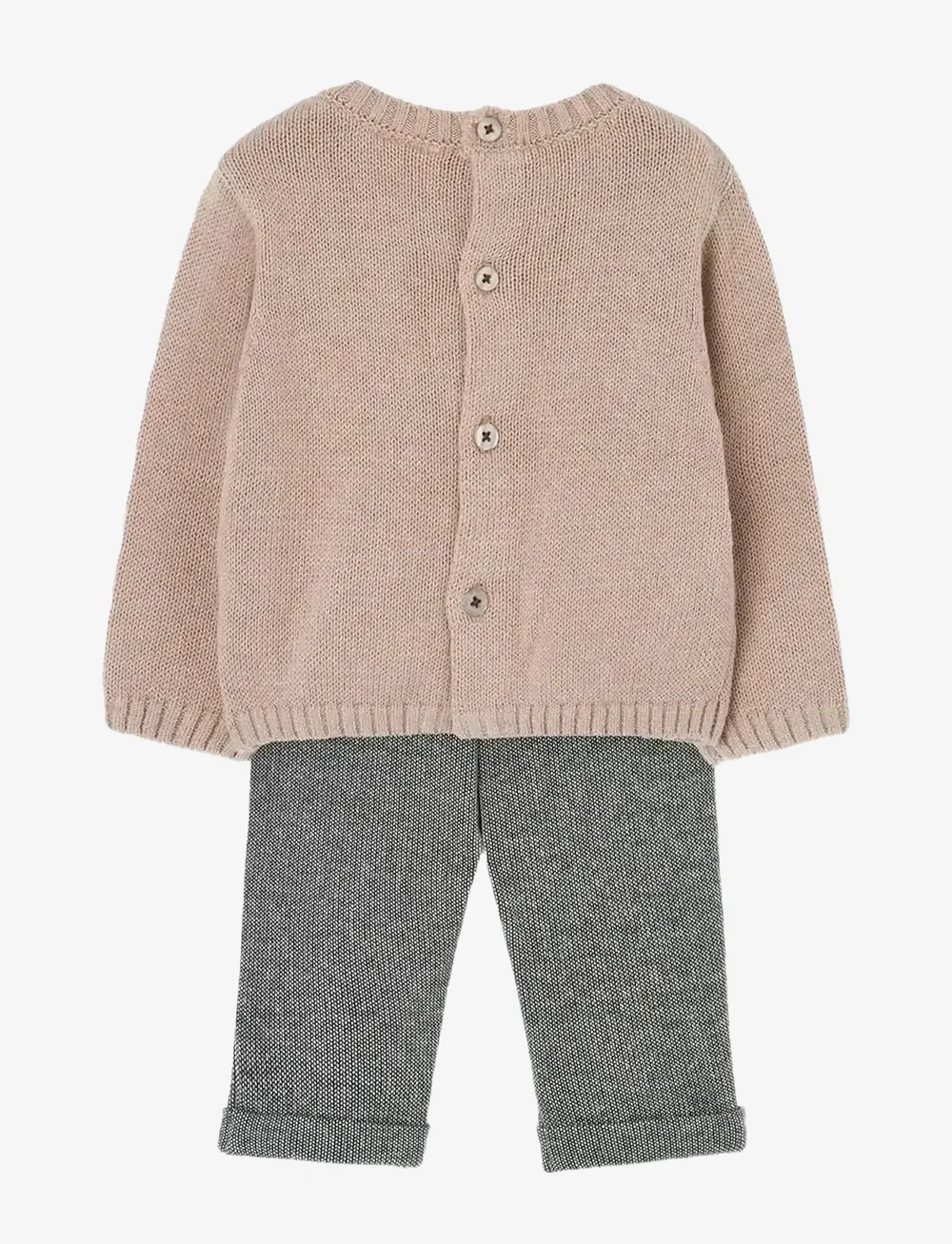 Boboli - Set knit -BCI - sets mit langärmeligem t-shirt - linen - 1