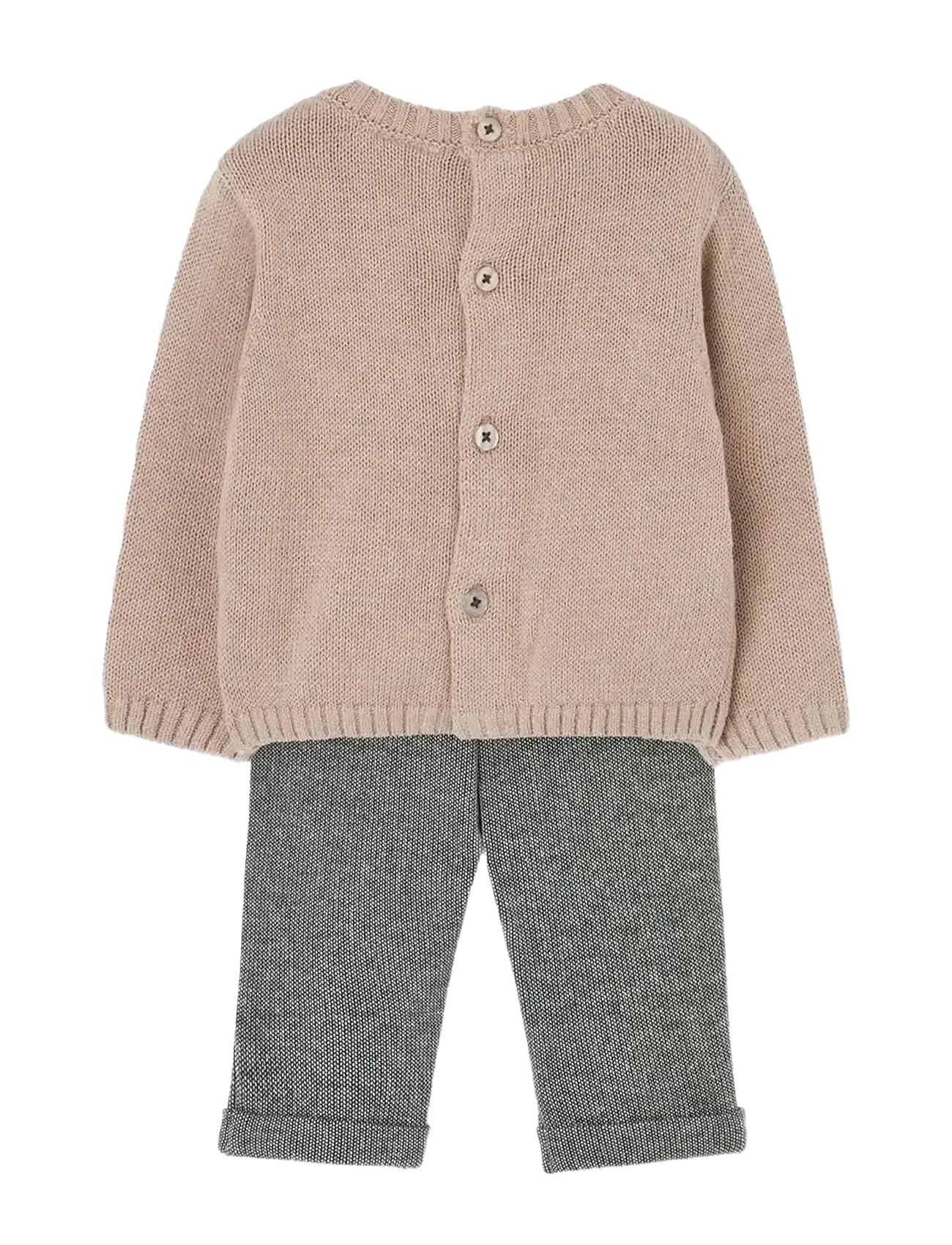 Boboli - Set knit   -BCI - sett með langermabol - linen - 1