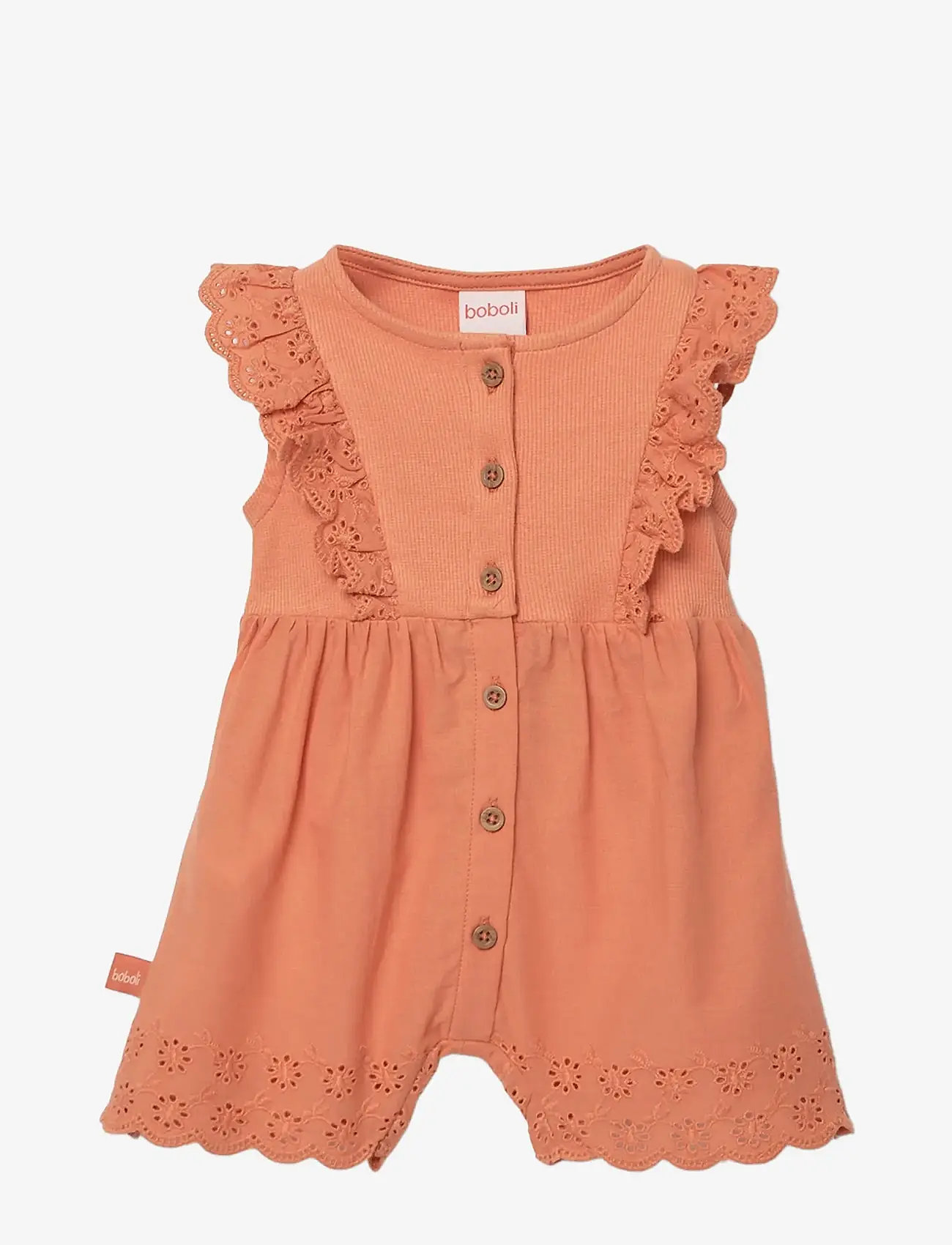 Boboli - Batiste jumpsuit embroidery for girl - pükskostüümid - caramel - 0