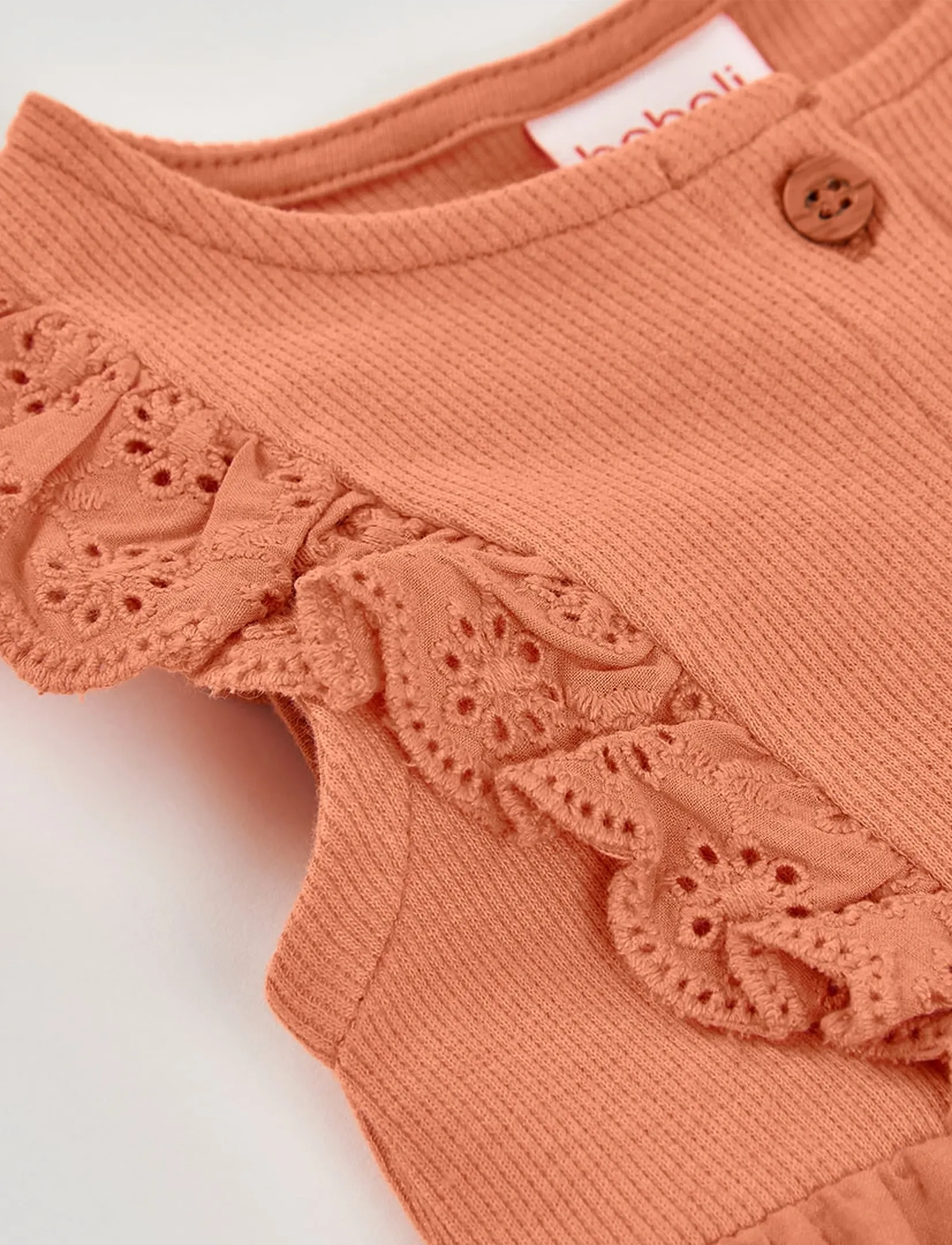 Boboli - Batiste jumpsuit embroidery for girl - jumpsuits - caramel - 2