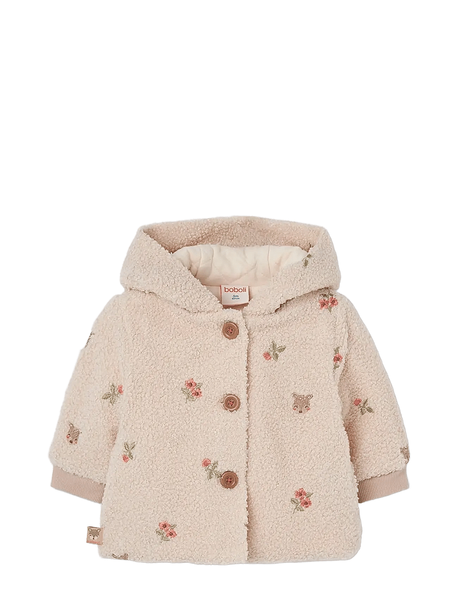 Boboli - Jacket embroidered for baby -BCI - fleecejacken - ecru - 1