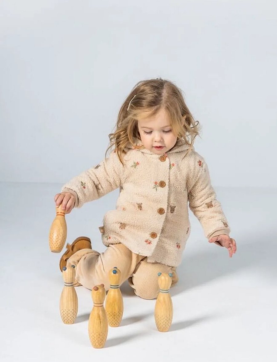 Boboli - Jacket embroidered for baby -BCI - fleecejacken - ecru - 0