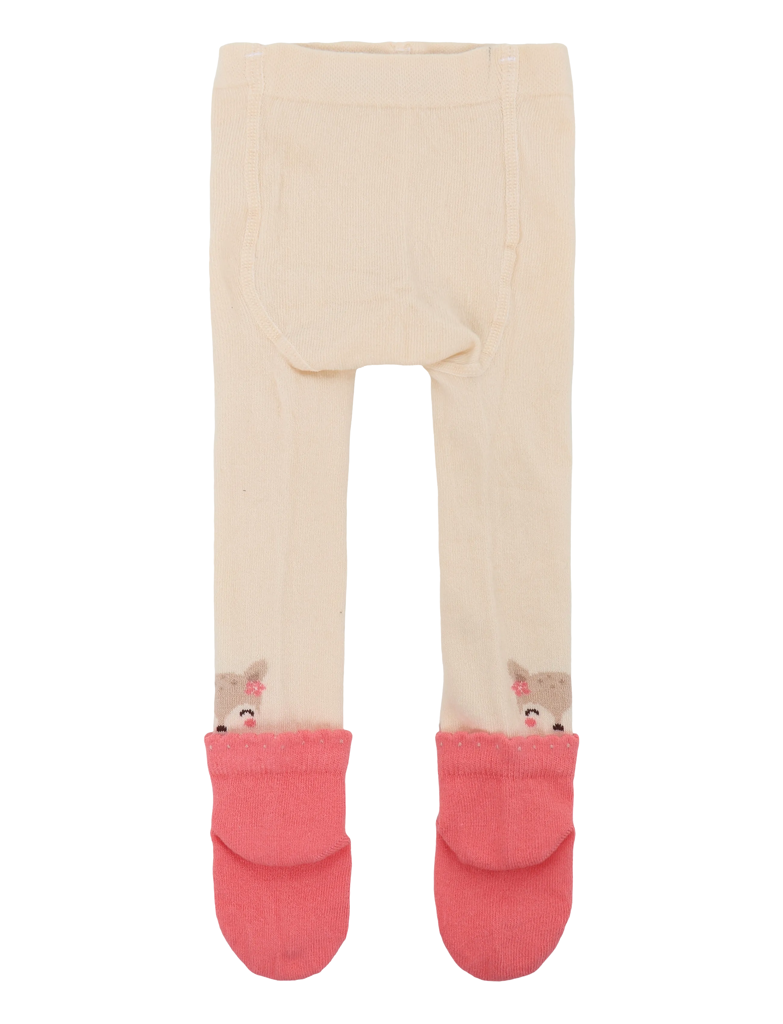 Boboli Thick tights with socks for baby -BCI - Sokid ja sukkpüksid - ECRU / cream