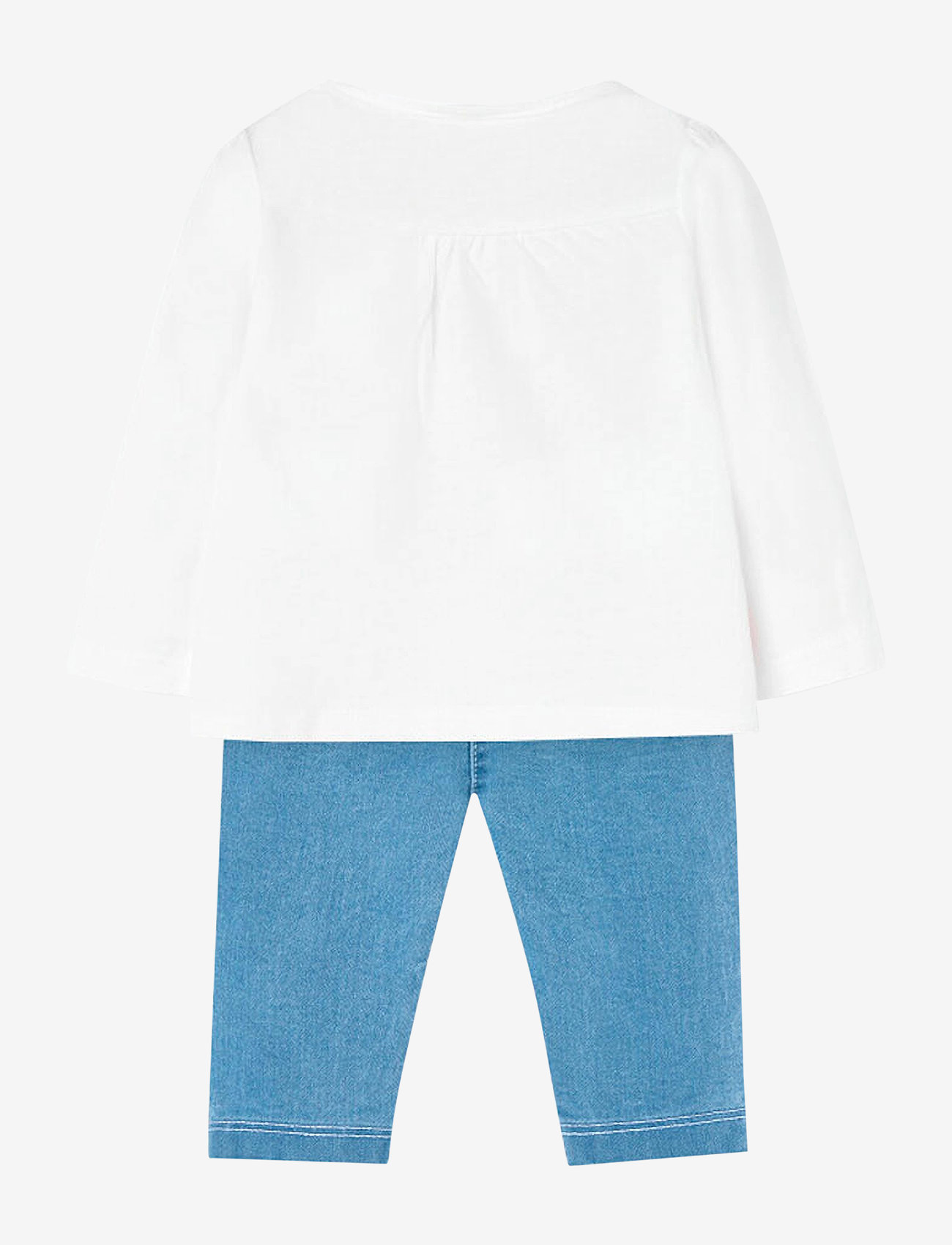 Boboli - Set knit - sæt med langærmet t-shirt - white - 1