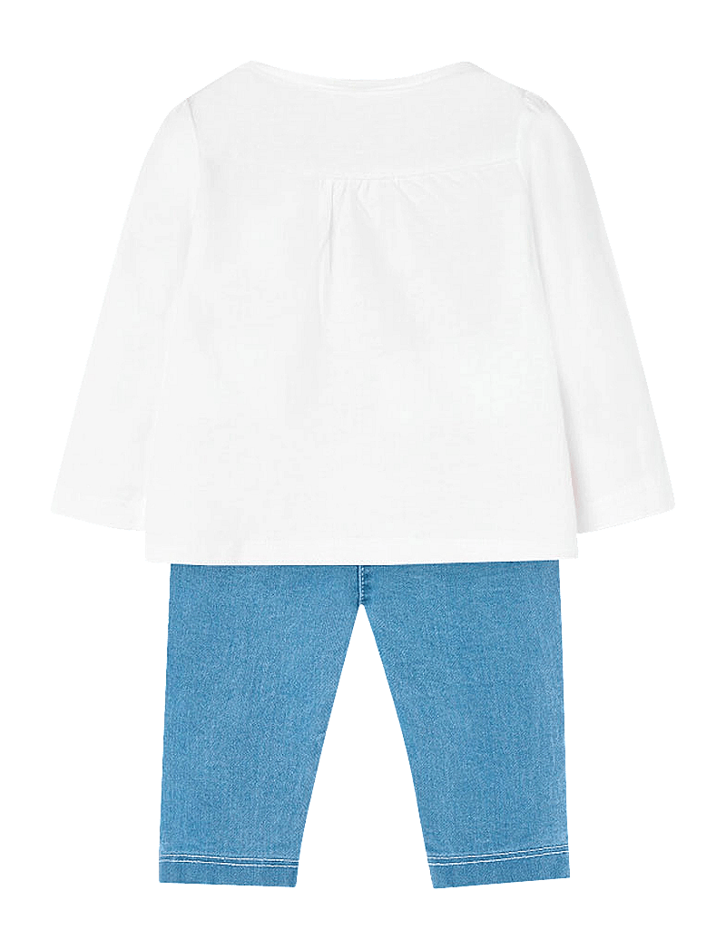 Boboli - Set knit - sets mit langärmeligem t-shirt - white - 1