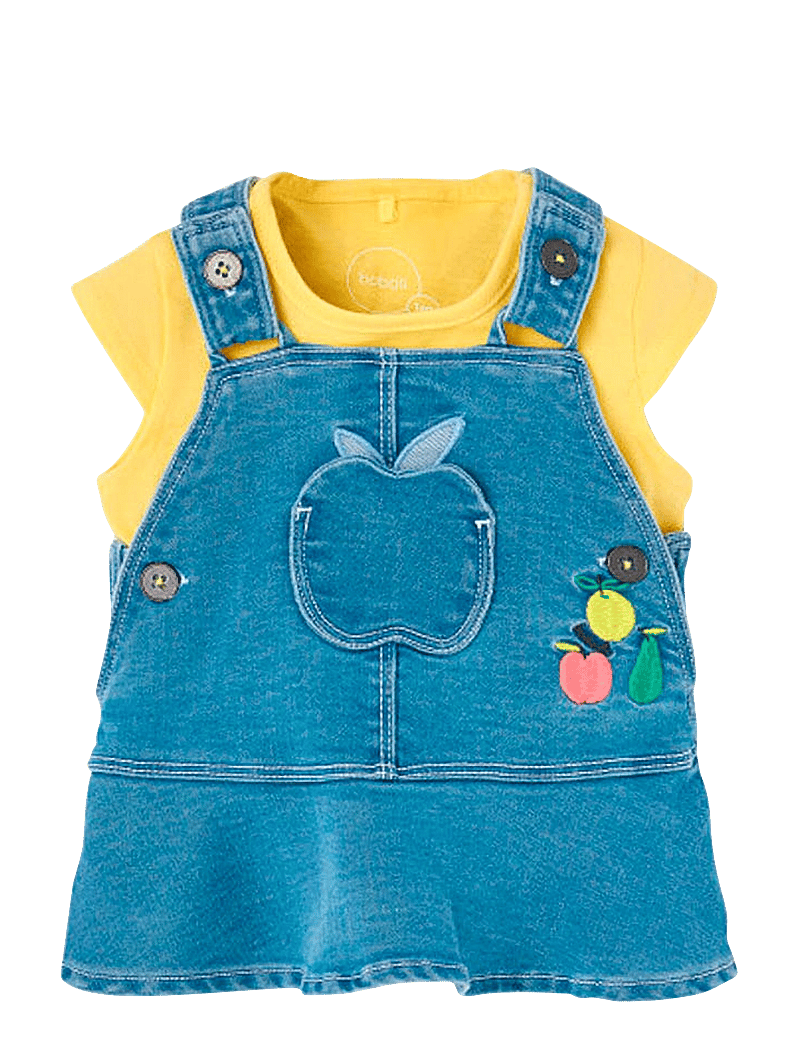 Boboli - Set knit - sæt med kortærmet t-shirt - mimosa - 0