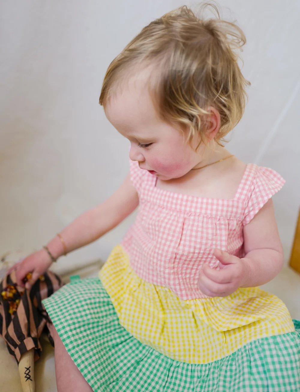 Boboli - Poplin dress check - Ærmeløse babykjoler - checks - 4