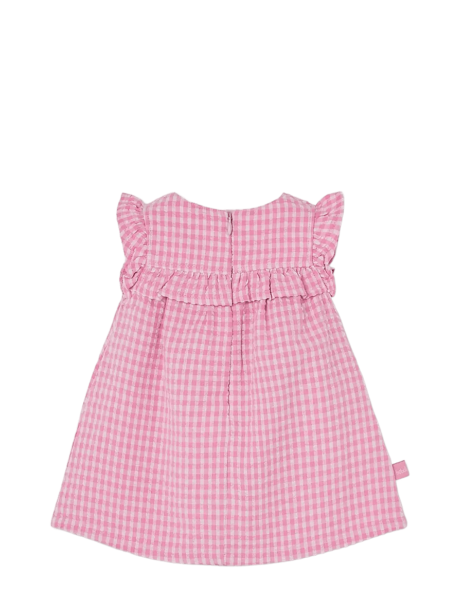 Boboli - Poplin dress check for baby -BCI - Ærmeløse babykjoler - checks - 1