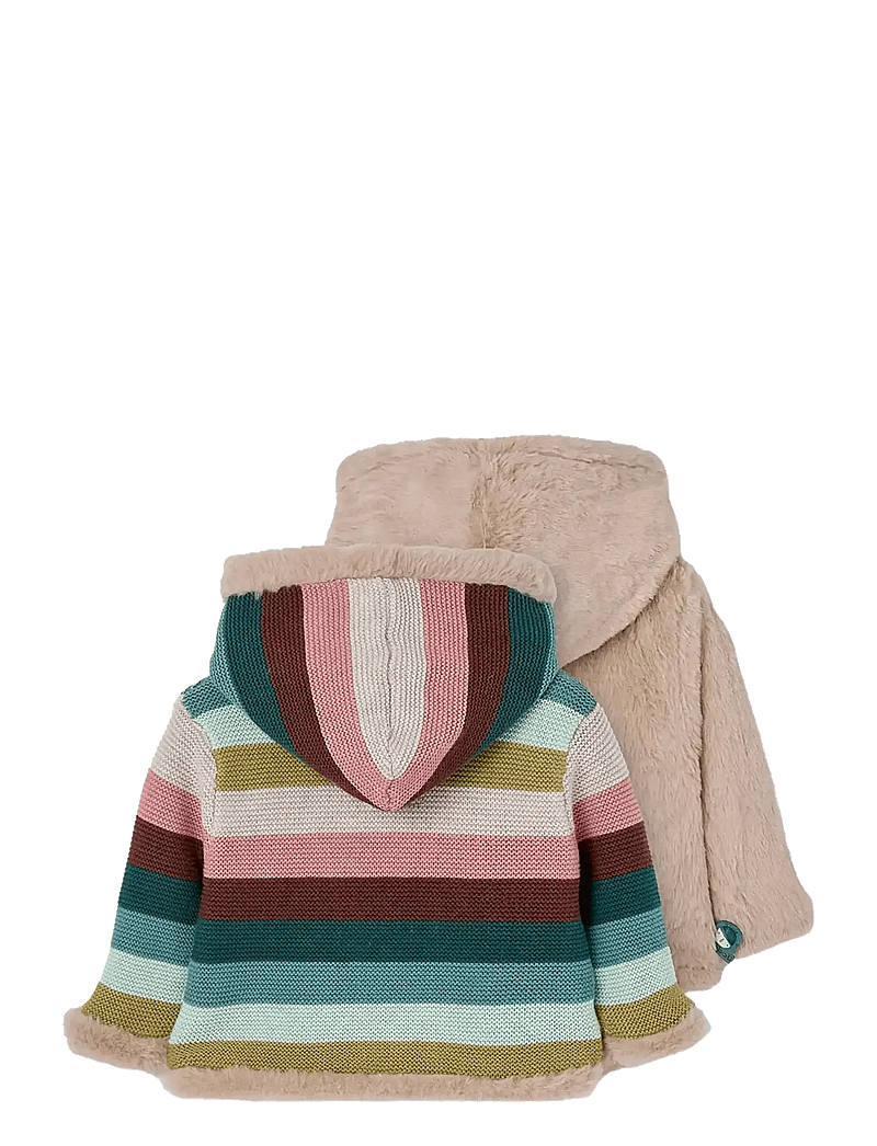 Boboli - Jacket reversible for baby -BCI - kurtka polarowa - linen - 2