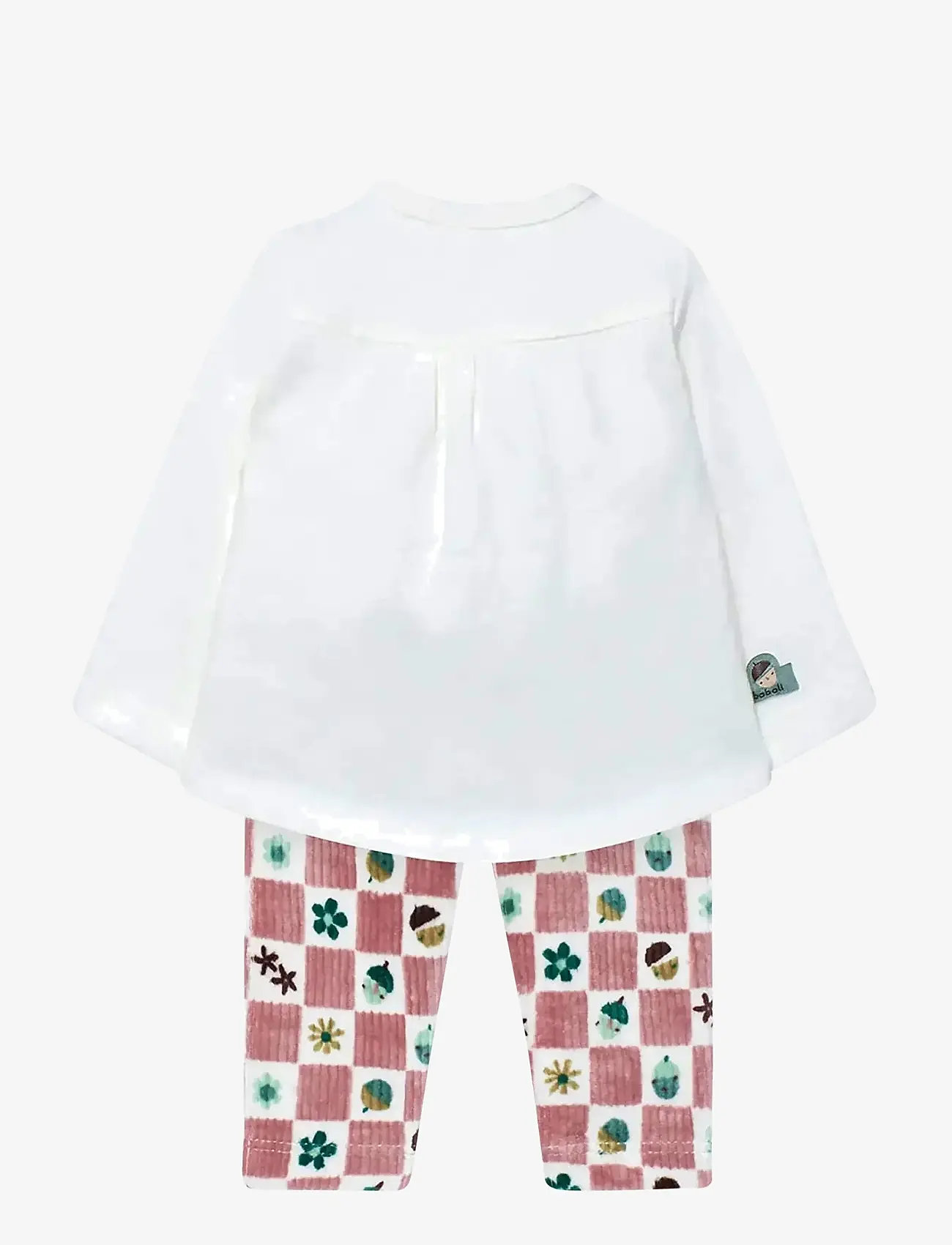 Boboli - Set knit   -BCI - sæt med langærmet t-shirt - off white - 2