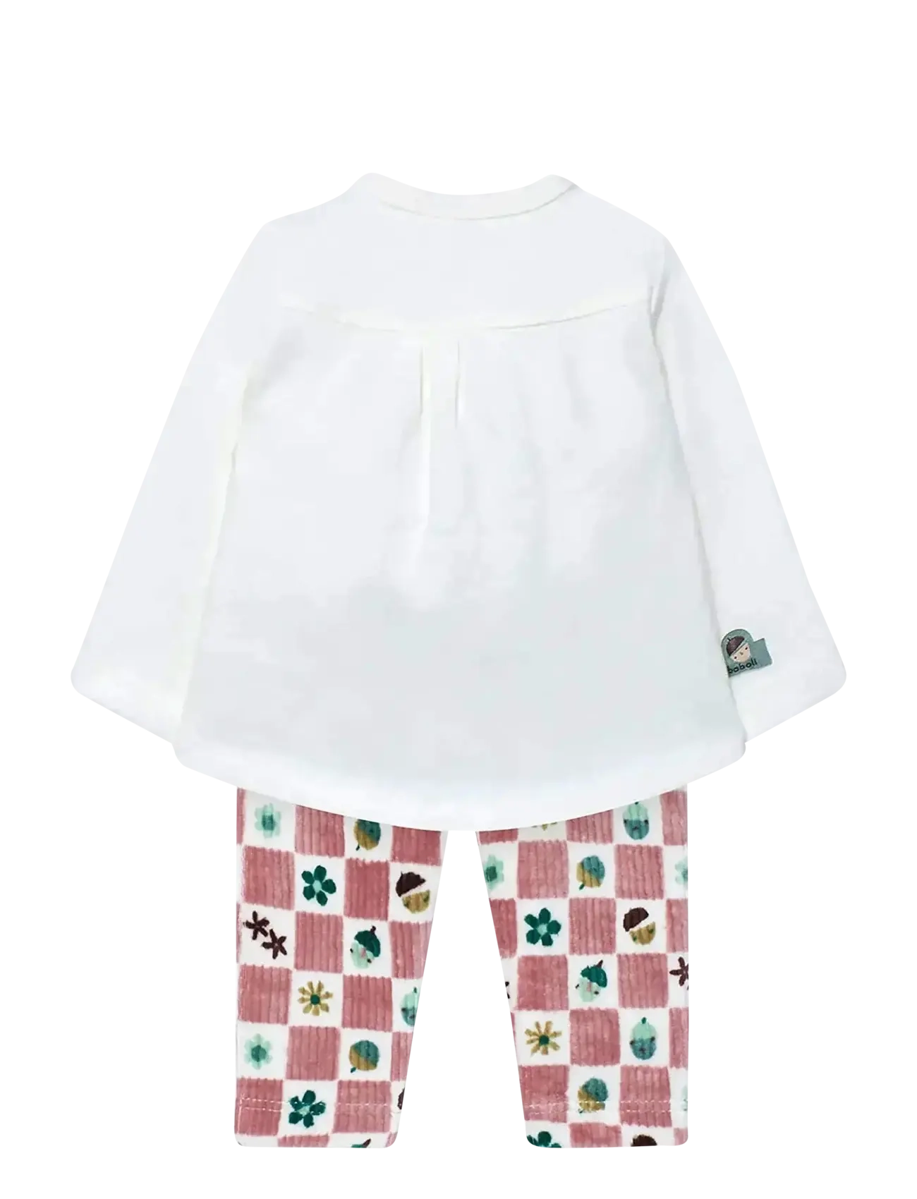 Boboli - Set knit   -BCI - komplekti ar t-kreklu ar garām piedurknēm - off white - 2