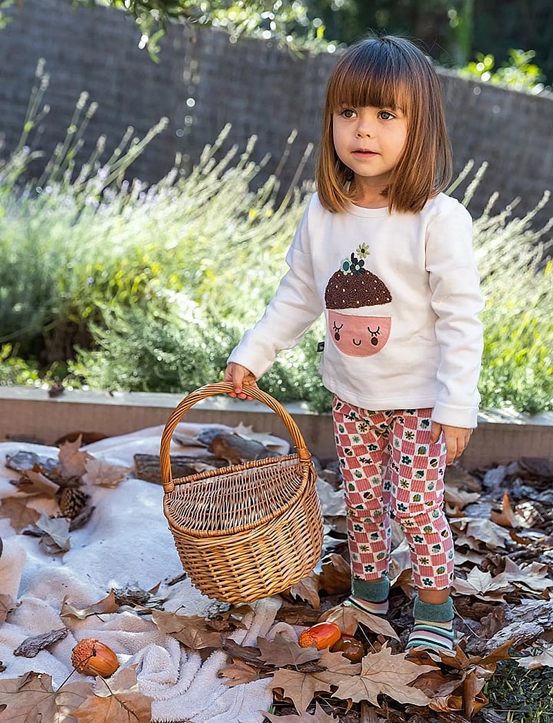Boboli - Set knit -BCI - sæt med langærmet t-shirt - off white - 0