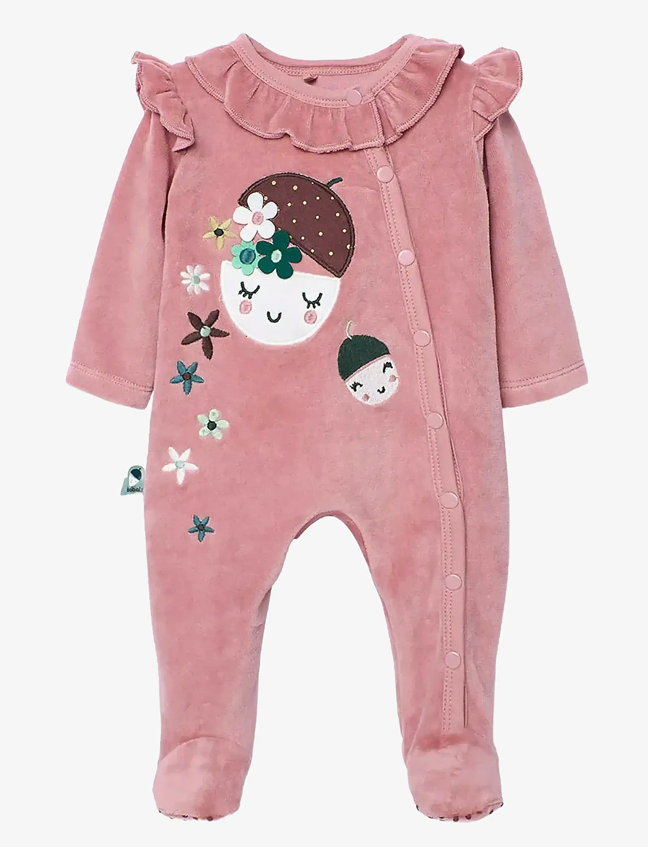 Boboli - Velour play suit   -BCI - långärmade bodysuits - pink - 0