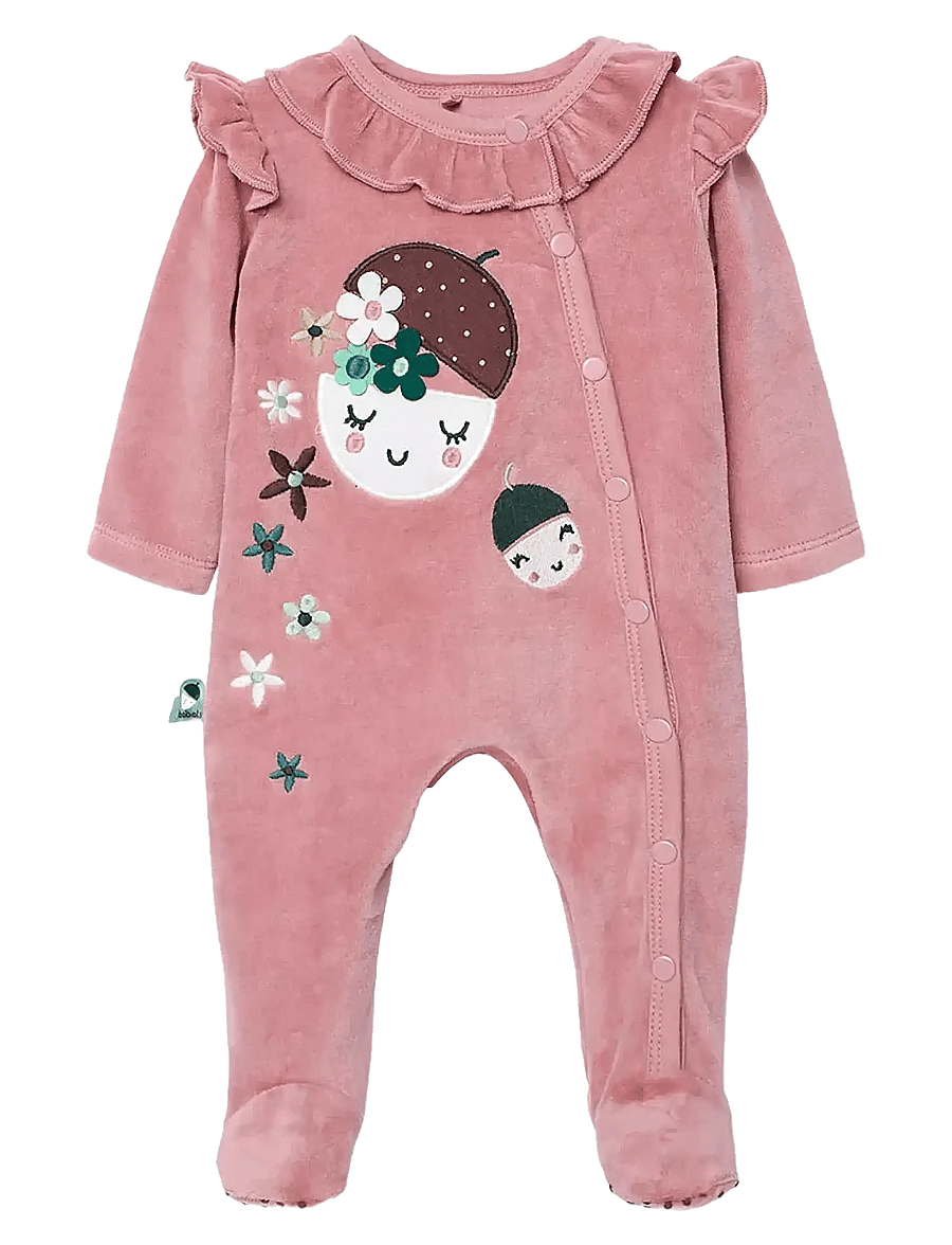 Boboli - Velour play suit -BCI - À manches longues - pink - 0