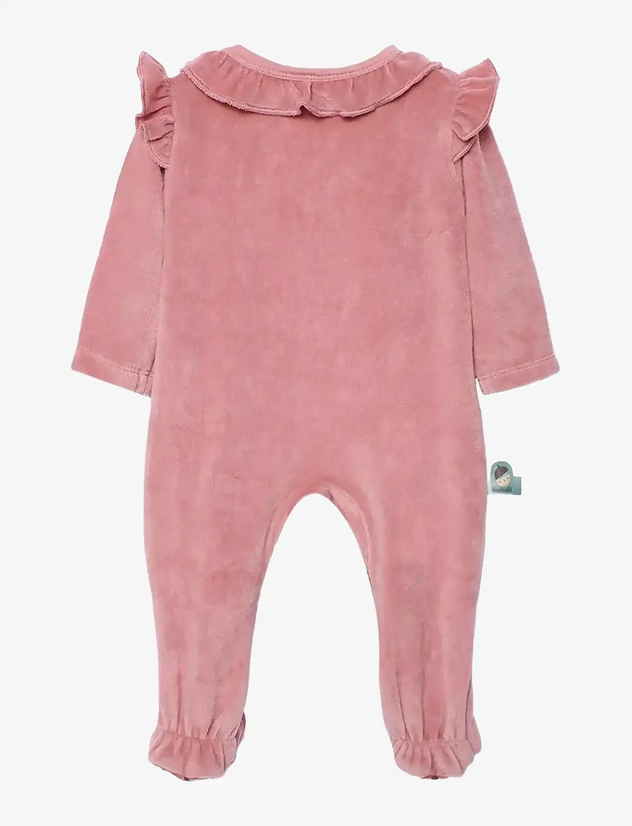Boboli - Velour play suit   -BCI - långärmade bodysuits - pink - 1