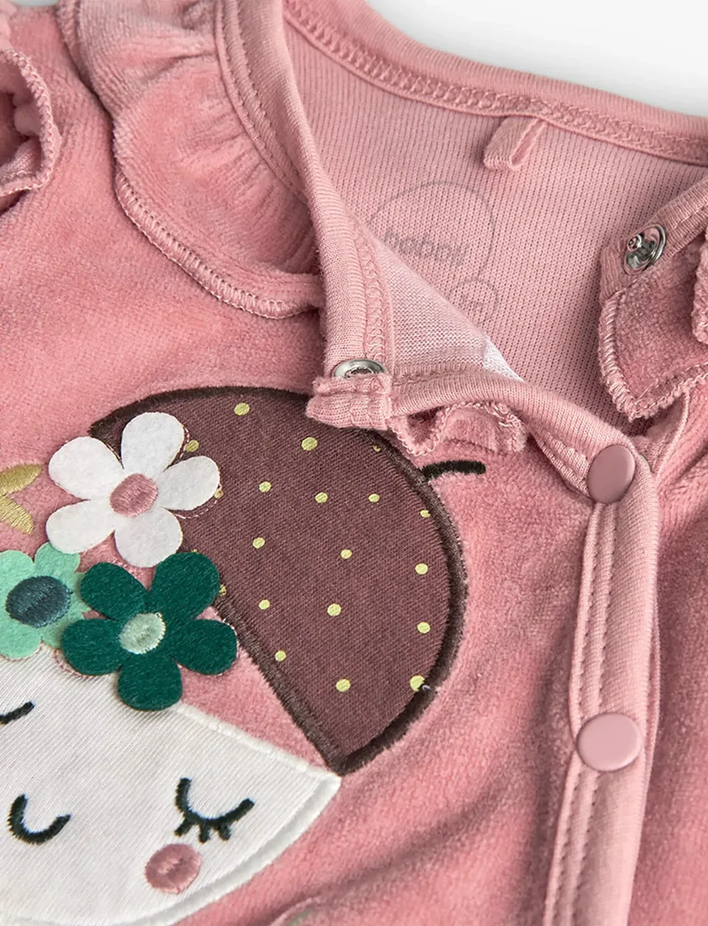 Boboli - Velour play suit   -BCI - langärmelig - pink - 2
