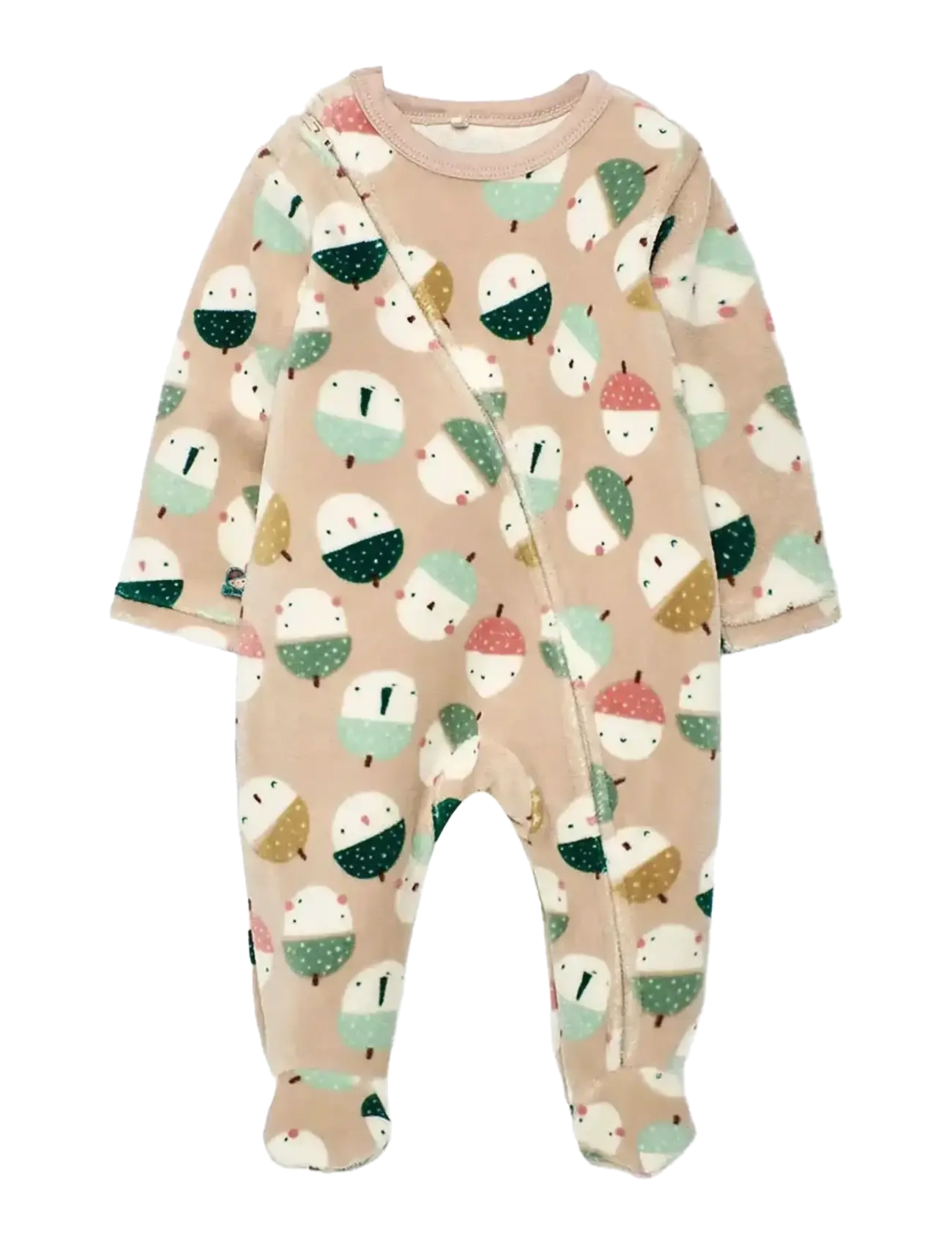 BOBOLI Velour Play Anzug Printed For Baby -Bci Beige - 86 - Kinder