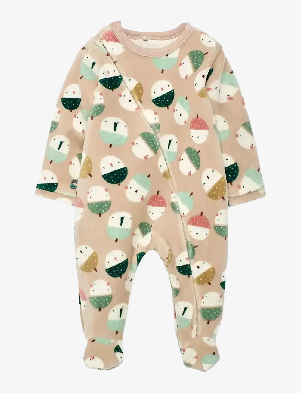 Boboli - Velour play suit printed for baby -BCI - langärmelig - print - 0