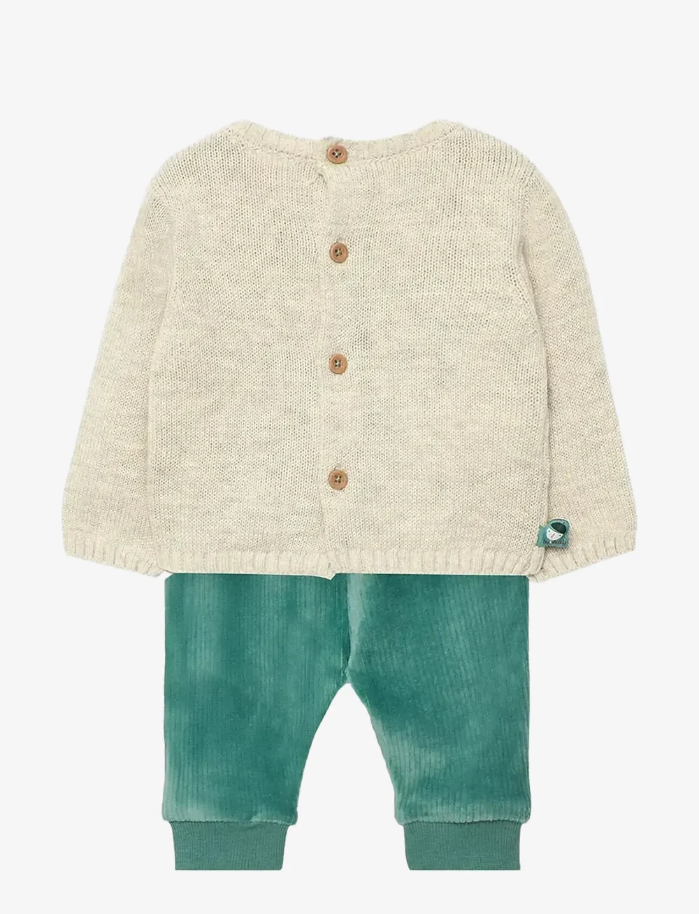 Boboli - Set knit   -BCI - sæt med langærmet t-shirt - beige - 1