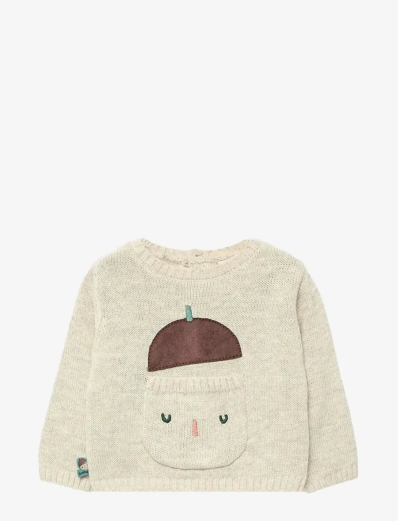 Boboli - Set knit   -BCI - sæt med langærmet t-shirt - beige - 2