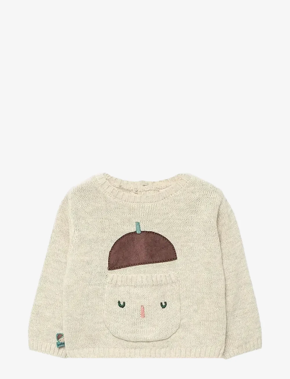 Boboli - Set knit   -BCI - sæt med langærmet t-shirt - beige - 2