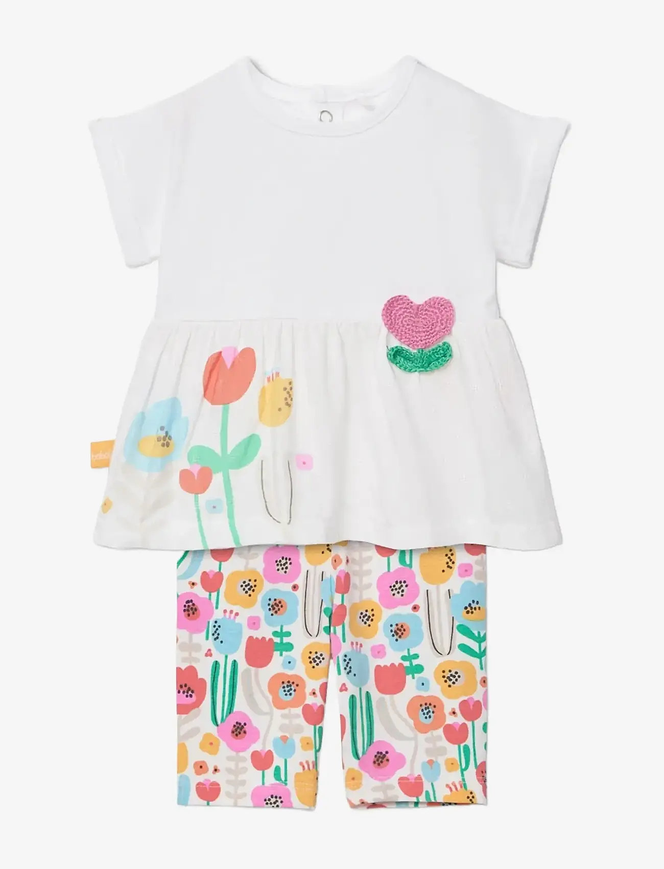 Boboli - Set knit combined for baby -BCI - sets mit kurzärmeligem t-shirt - white - 0
