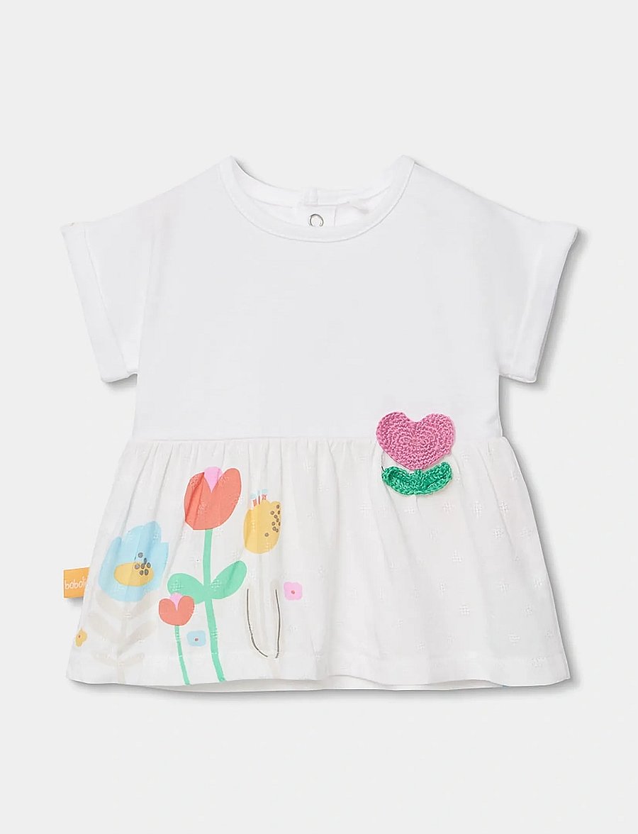 Boboli - Set knit combined for baby -BCI - ensembles avec t-shirt à manches courtes - white - 2