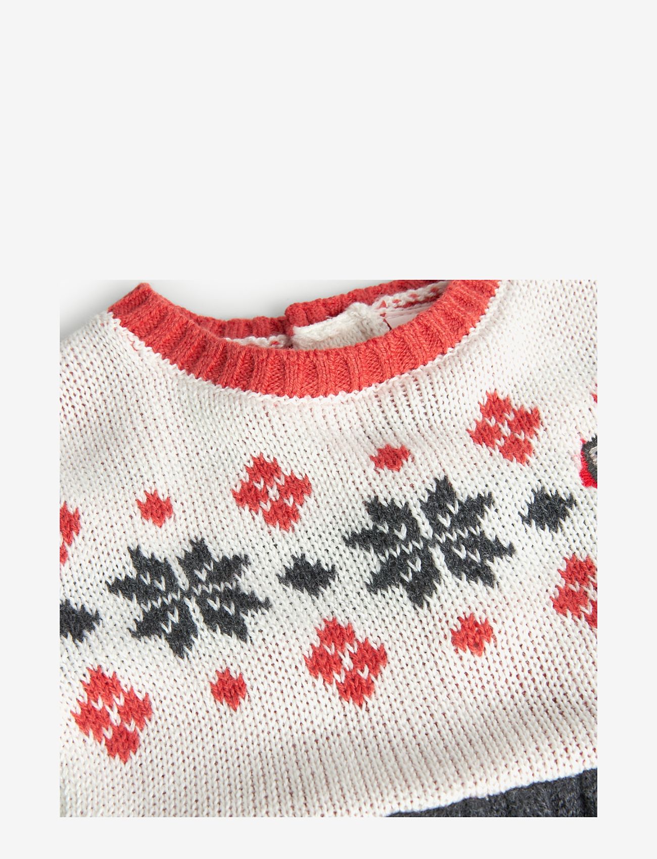 Boboli - Knitwear dress for baby girl -BCI - långärmade babyklänningar - off white - 2