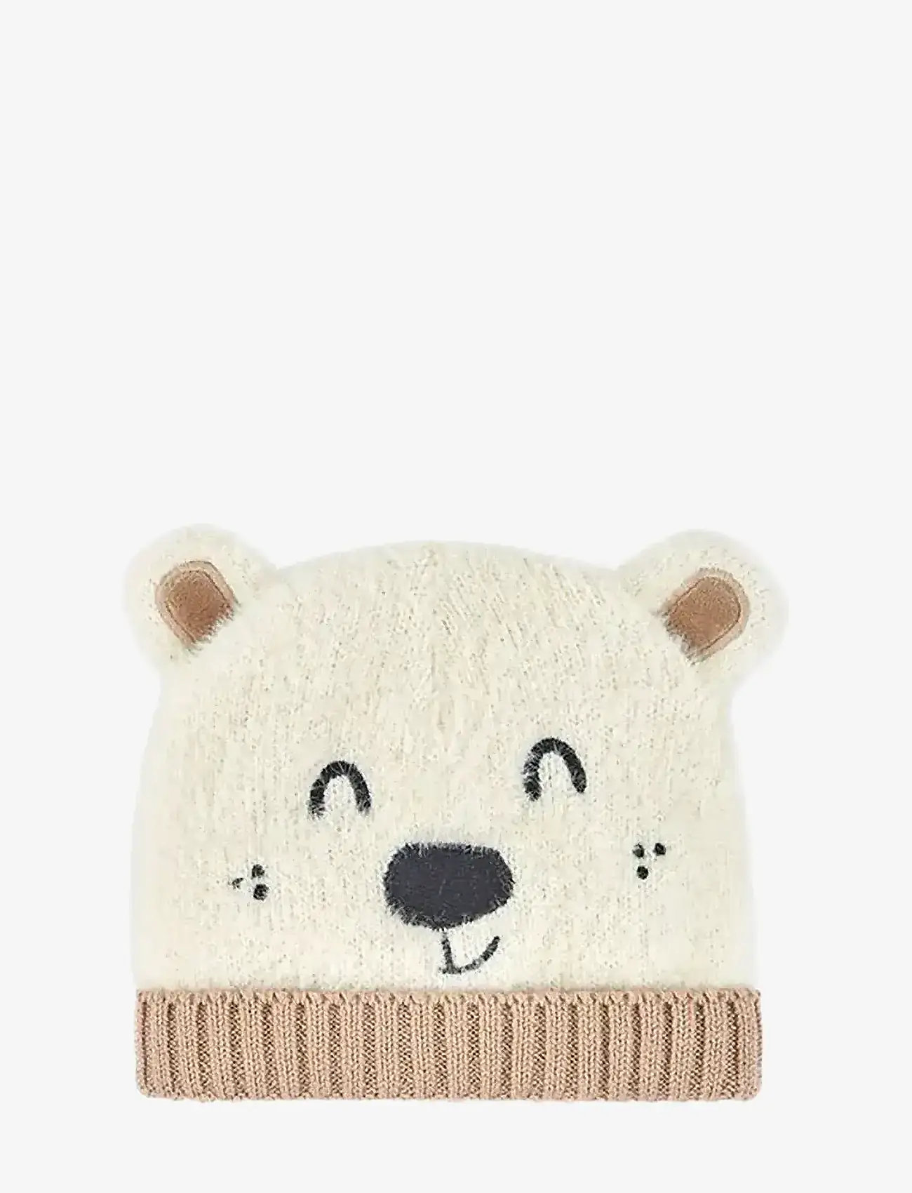 Boboli - Knitwear hat "bear" for baby -BCI - beanies - off white - 0