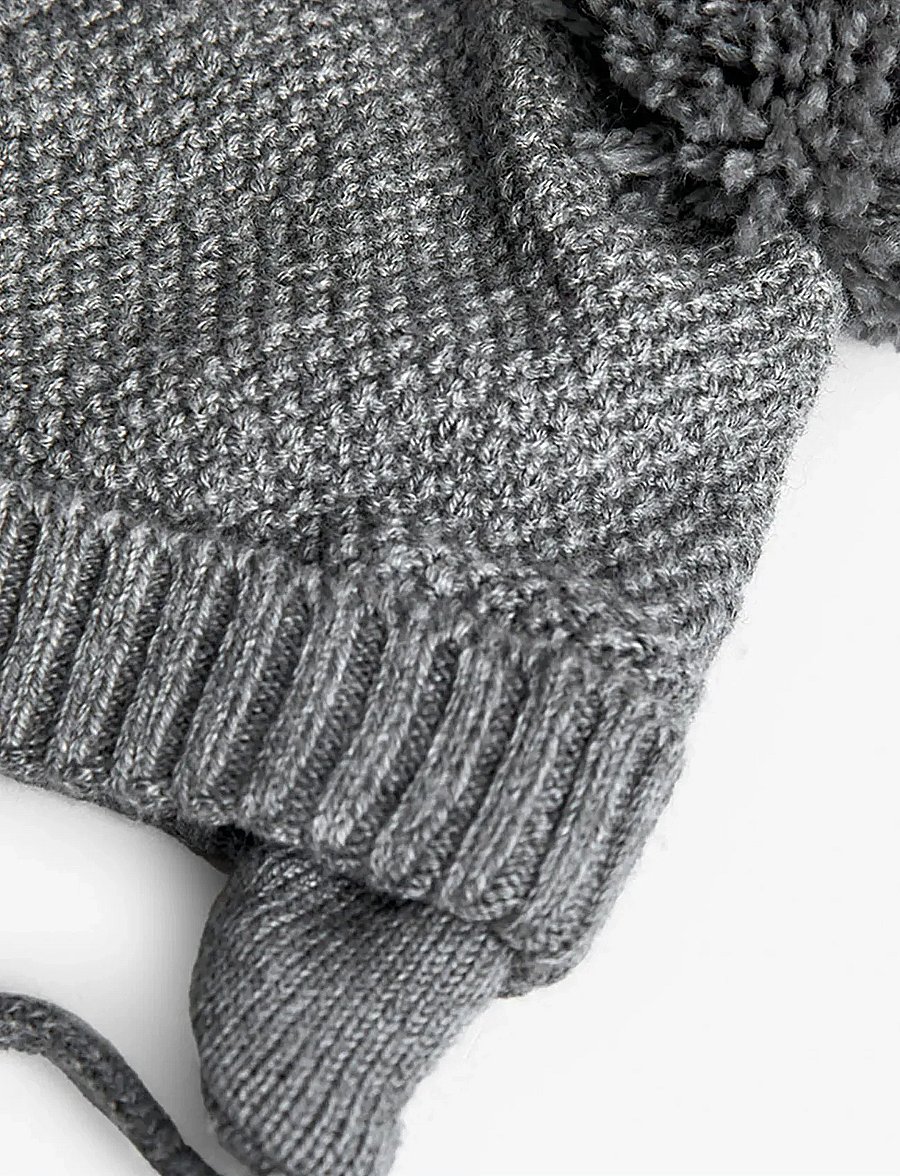 Boboli - Knitwear hat for baby -BCI - wintermützen - grey - 3