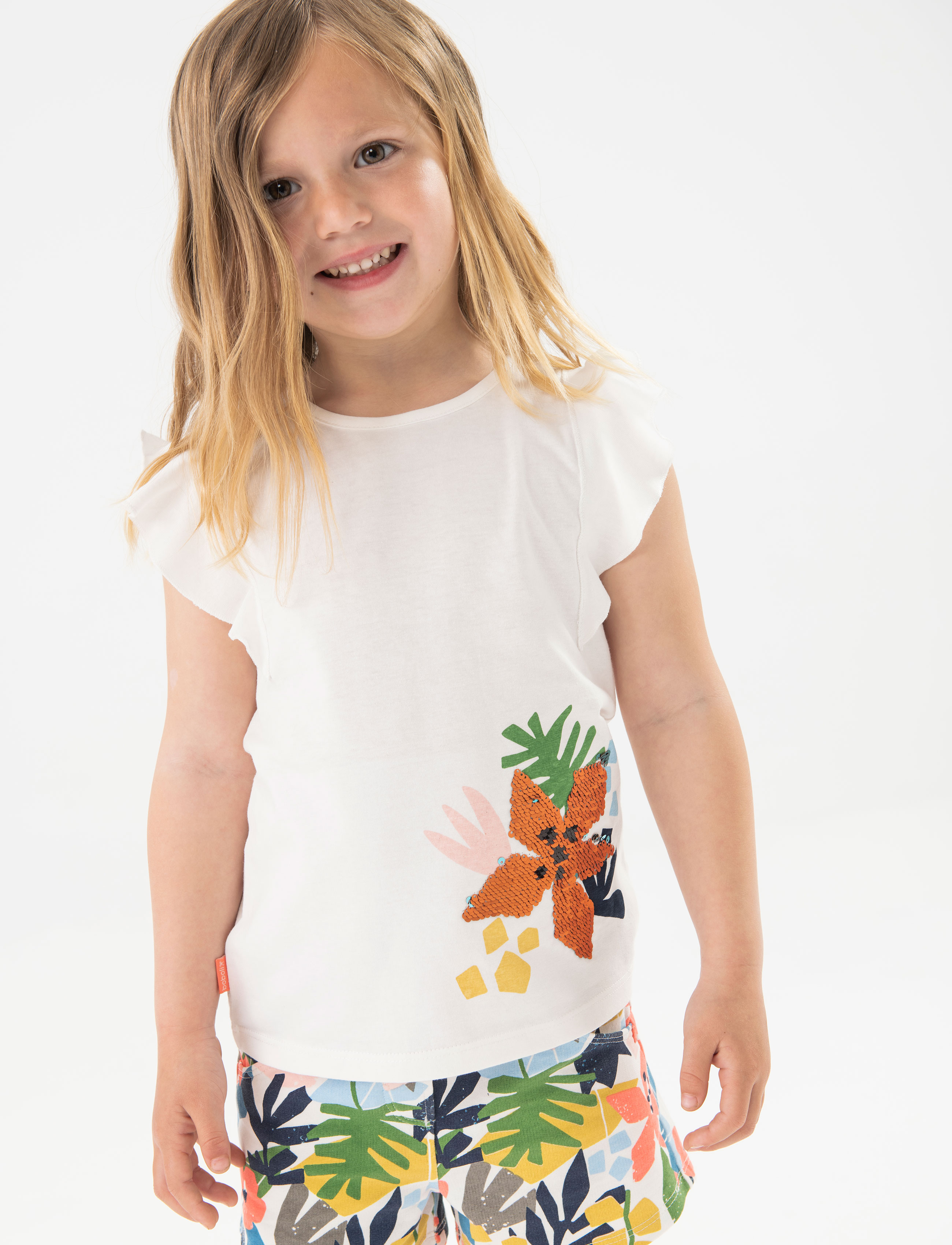Boboli Knit t-Shirt - Kortærmede T-shirts - WHITE / white