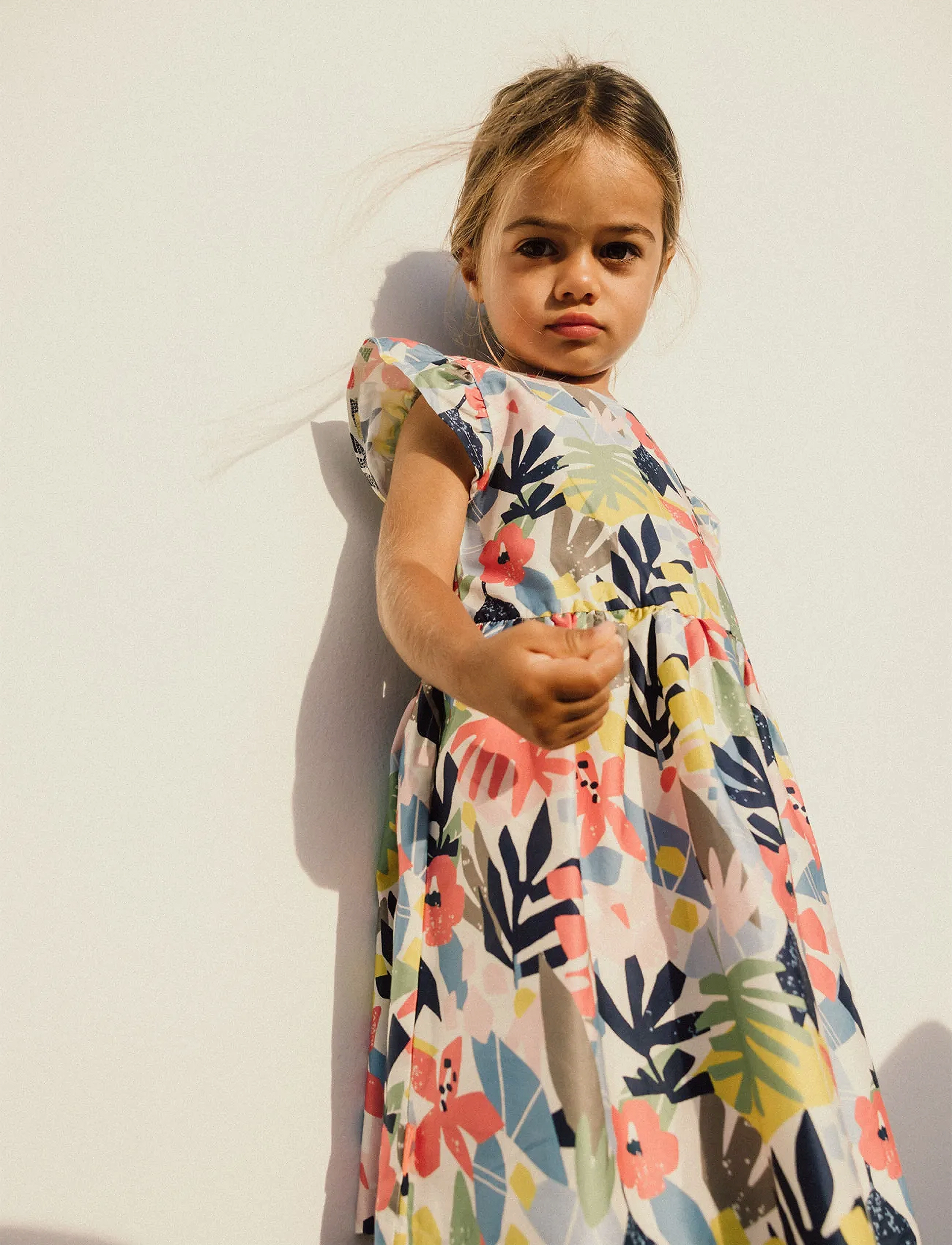 Boboli Satin dress floral - Jurken - MULTI COLOURED / multi
