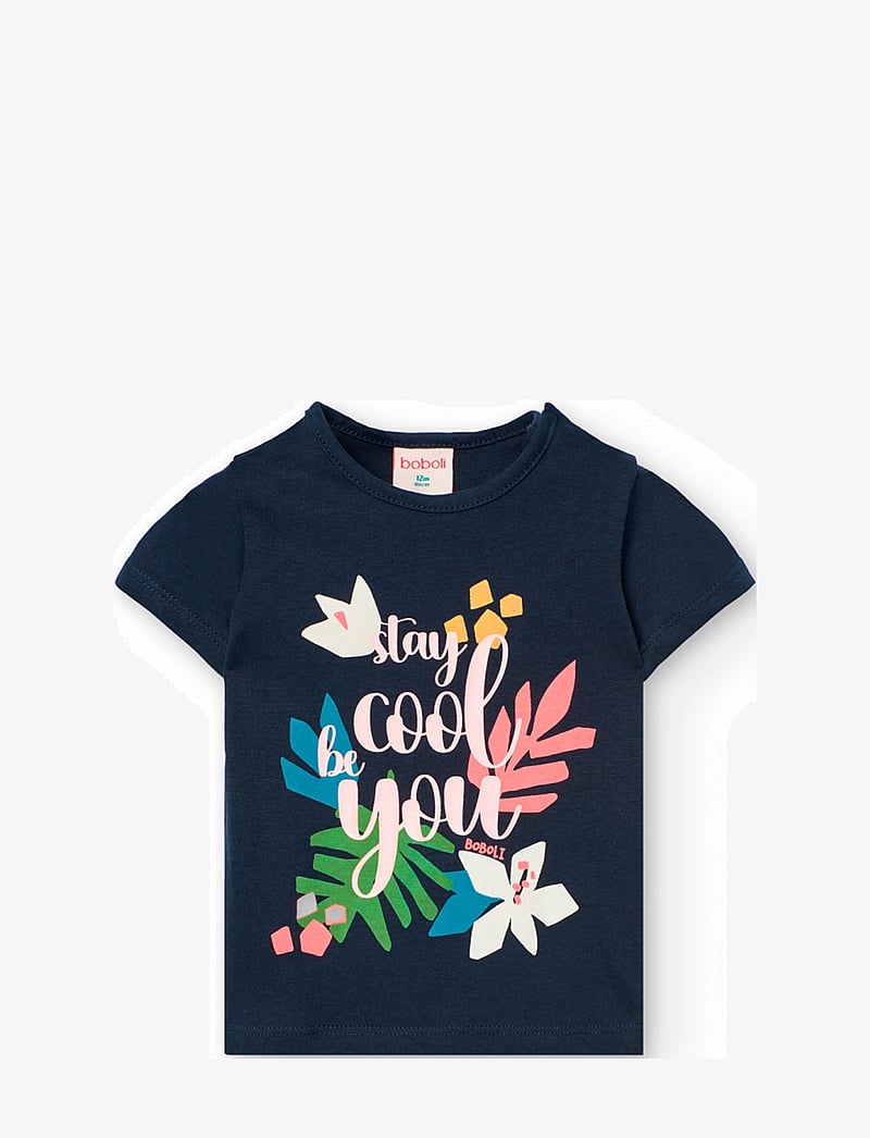 Boboli - Set knit - sæt med kortærmet t-shirt - navy - 2