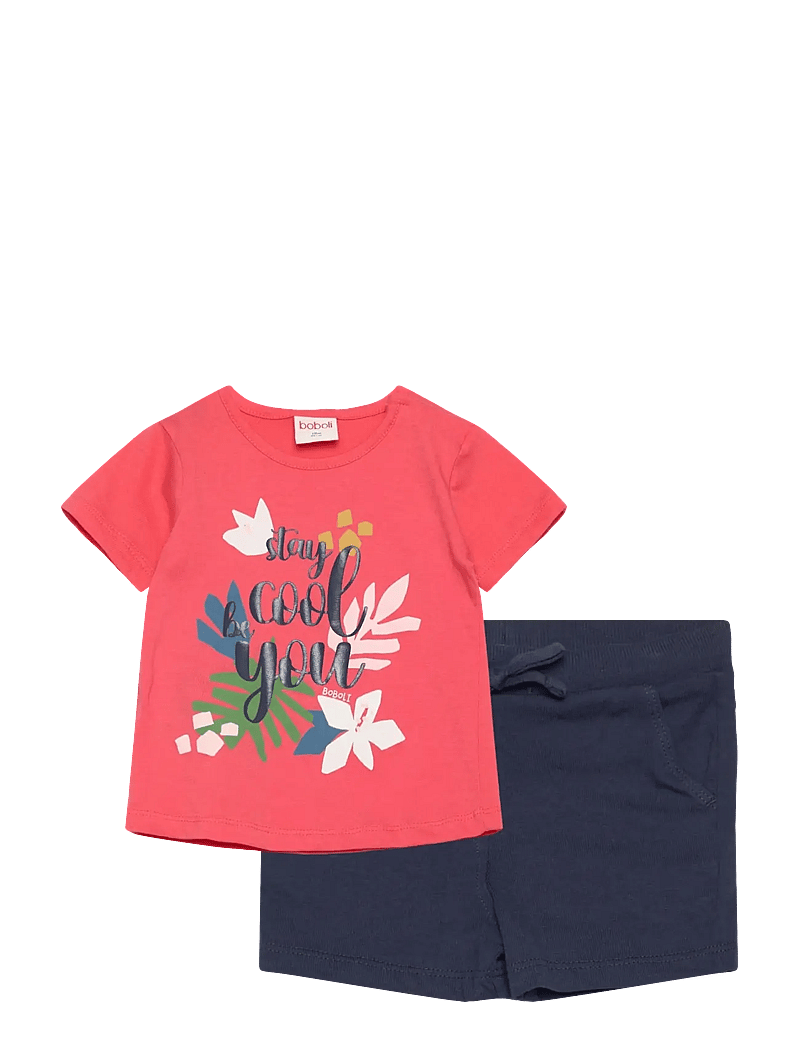 Boboli - Set knit - set med kortärmad t-shirt - watermelon - 0