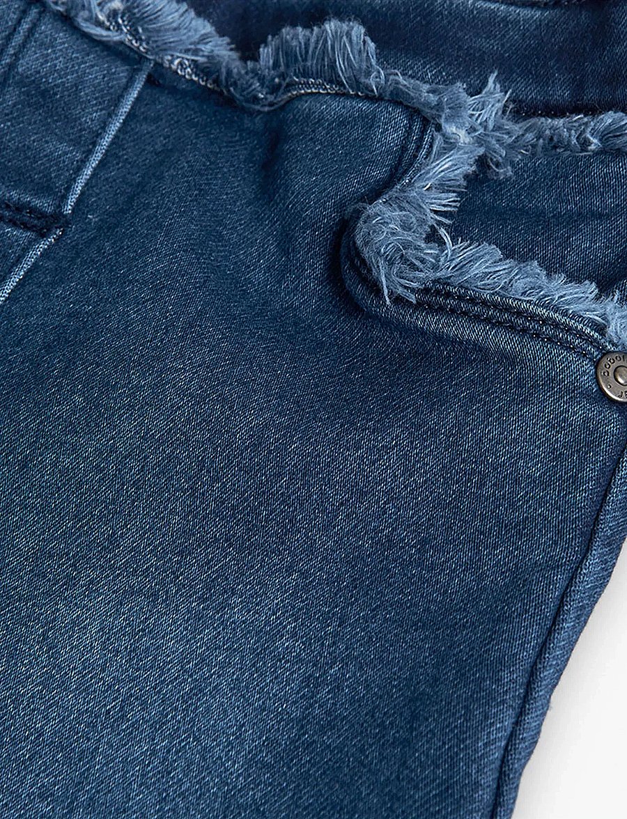 Boboli - Denim trousers knit - suorat farkut - blue - 2