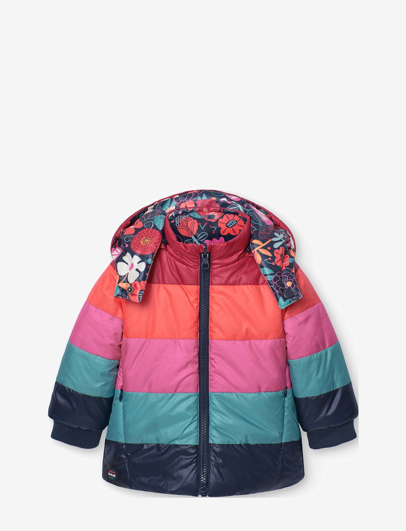 Boboli - Reversible parka floral for baby girl - vinterjakker - print - 2