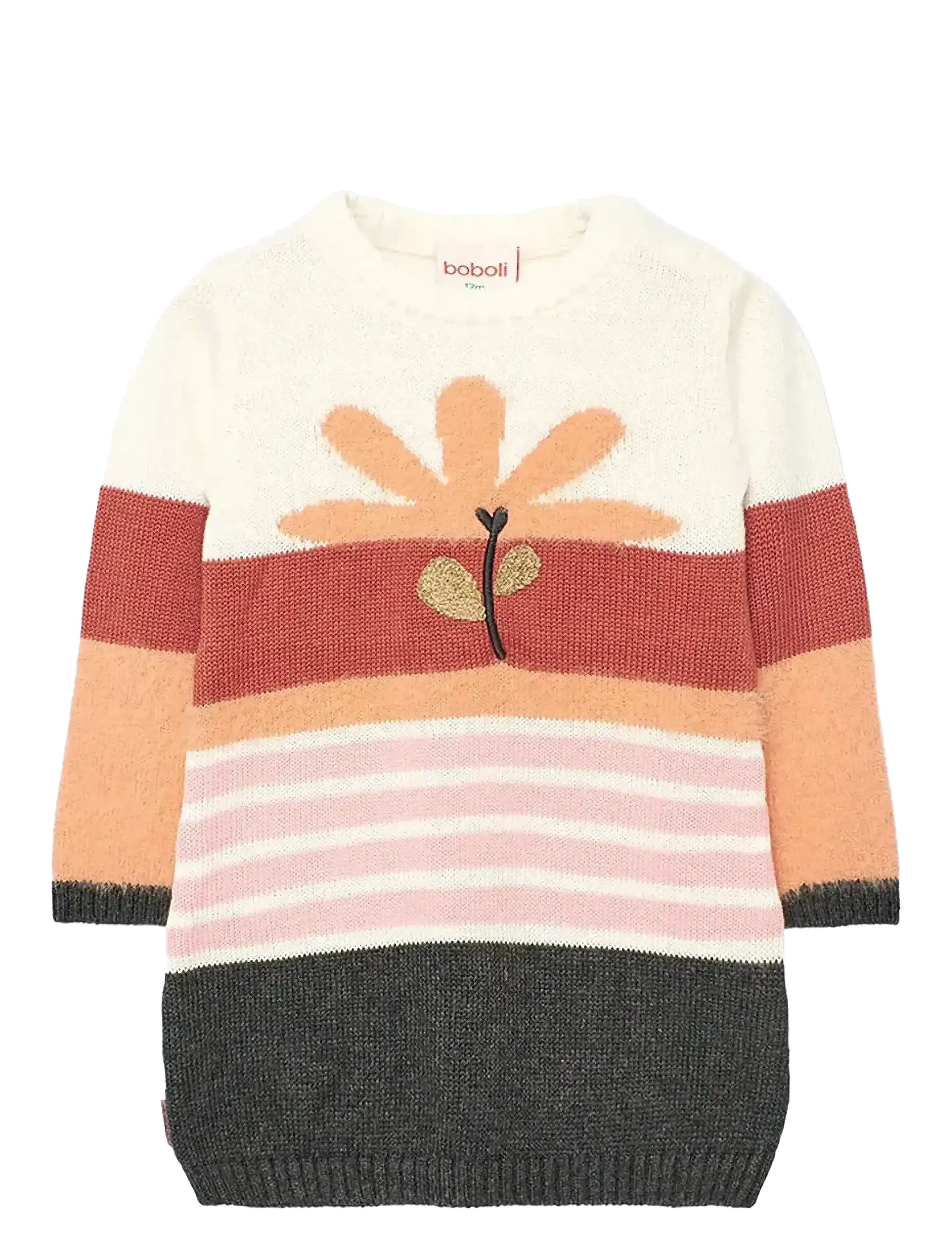 Boboli Knitwear Dress, 122, Multi/patterned, Fritidskjoler > Fritidskjoler Med Lange Ærmer, Børn