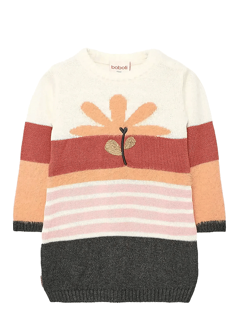 Boboli - Knitwear dress - langærmede babykjoler - copper - 0