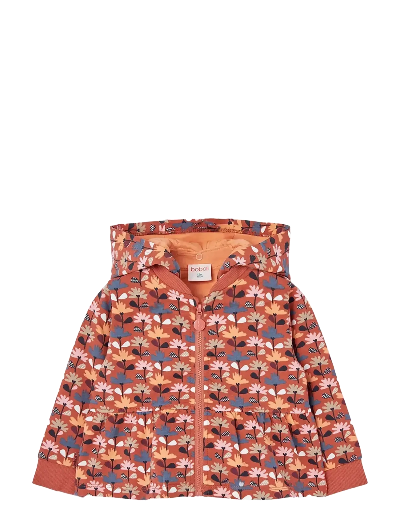 BOBOLI Fleece Jacke Printed Braun - 128 - Kinder