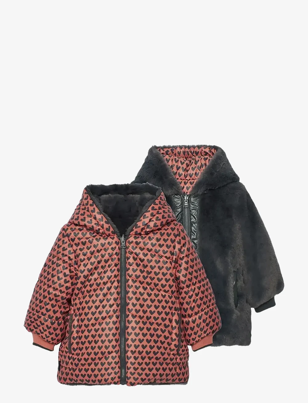 Boboli - Reversible parka - faux fur jakker - print - 2
