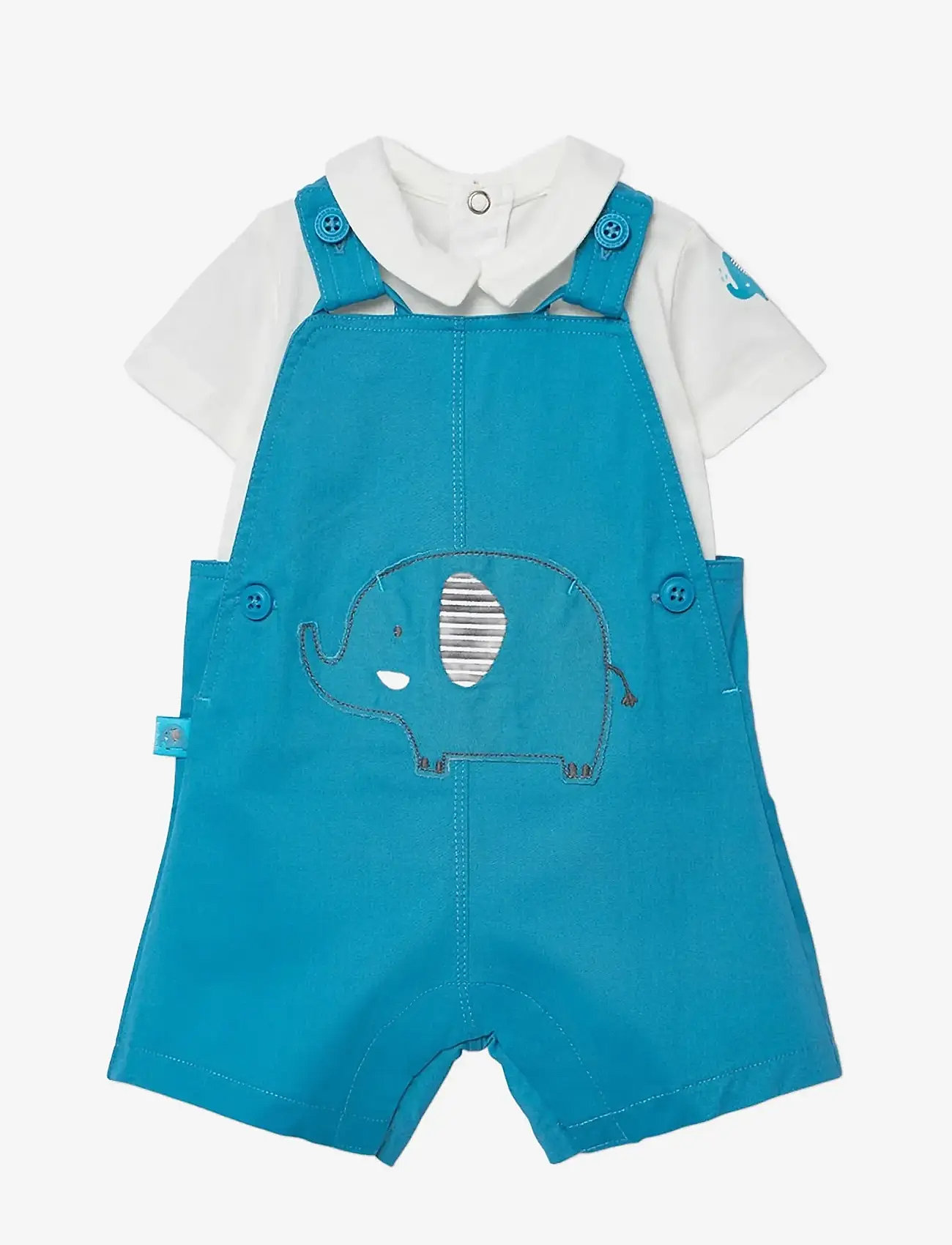 Boboli - Set knit combined for baby -BCI - sets with body - adriatic - 0