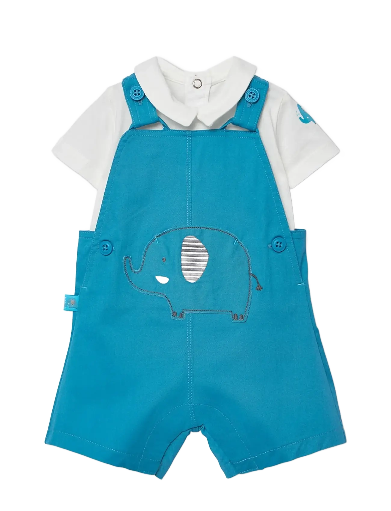 Boboli Set knit combined for baby -BCI - Shop by age - ADRIATIC / white