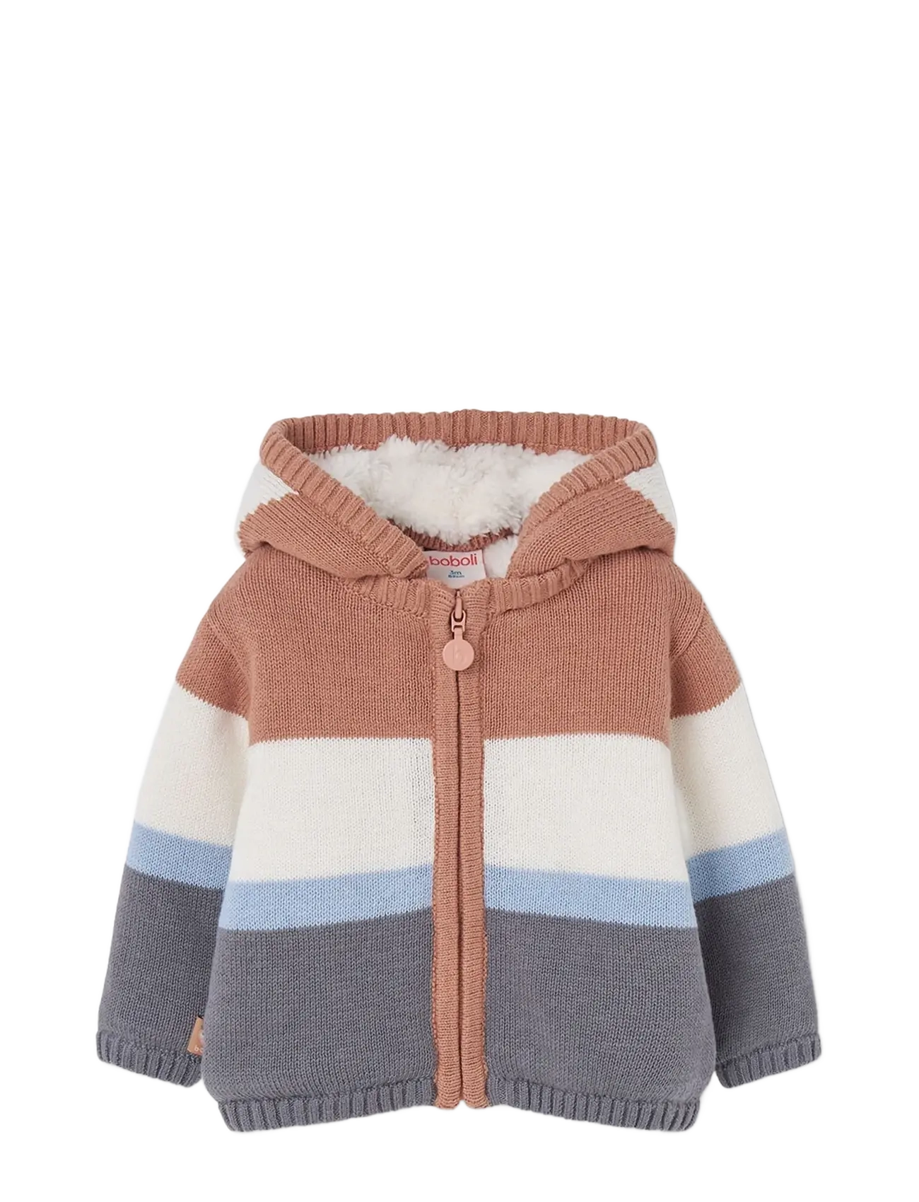 Boboli Knitwear jacket for baby boy -BCI - Fleecejacke - HAZELNUT / brown