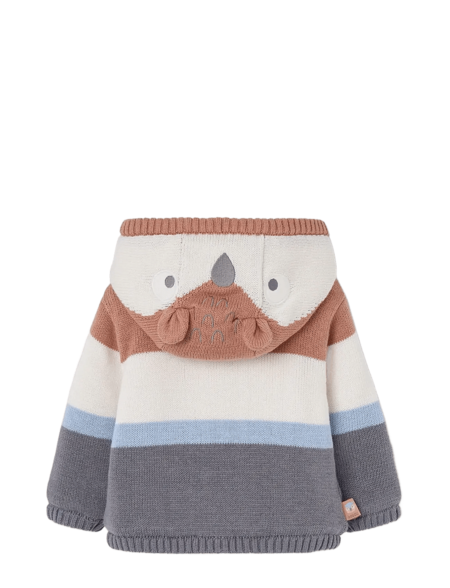 Boboli - Knitwear jacket for baby boy -BCI - fleecejacken - hazelnut - 2