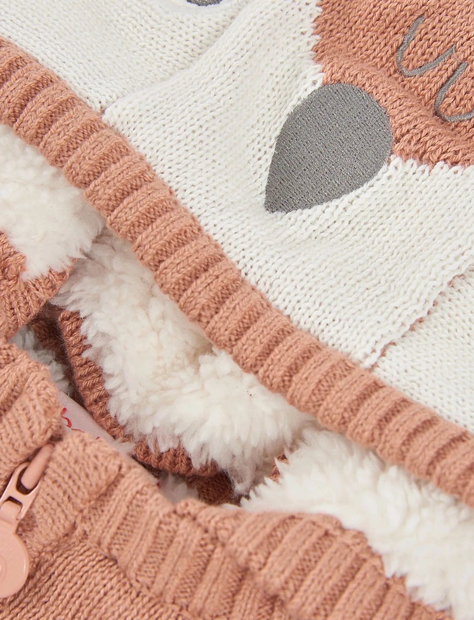 Boboli - Knitwear jacket for baby boy -BCI - fleecejacken - hazelnut - 3
