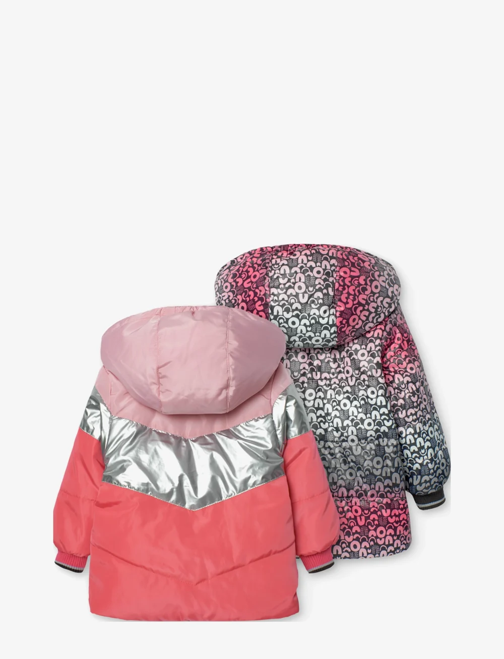 Boboli - Reversible parka for baby girl - parkas - flamingo - 2