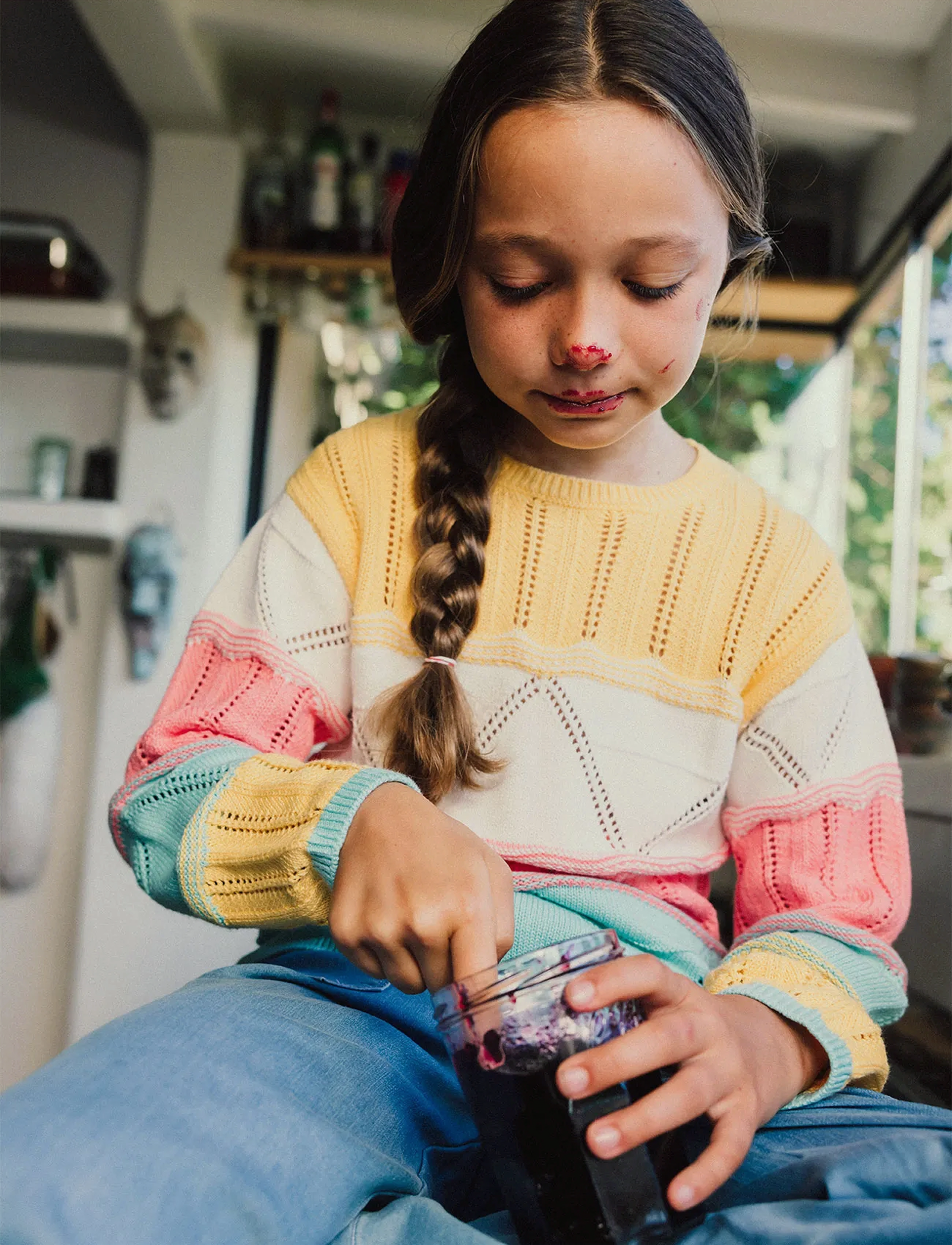 Boboli Denim trousers knit - Underdele - BLUE / blue