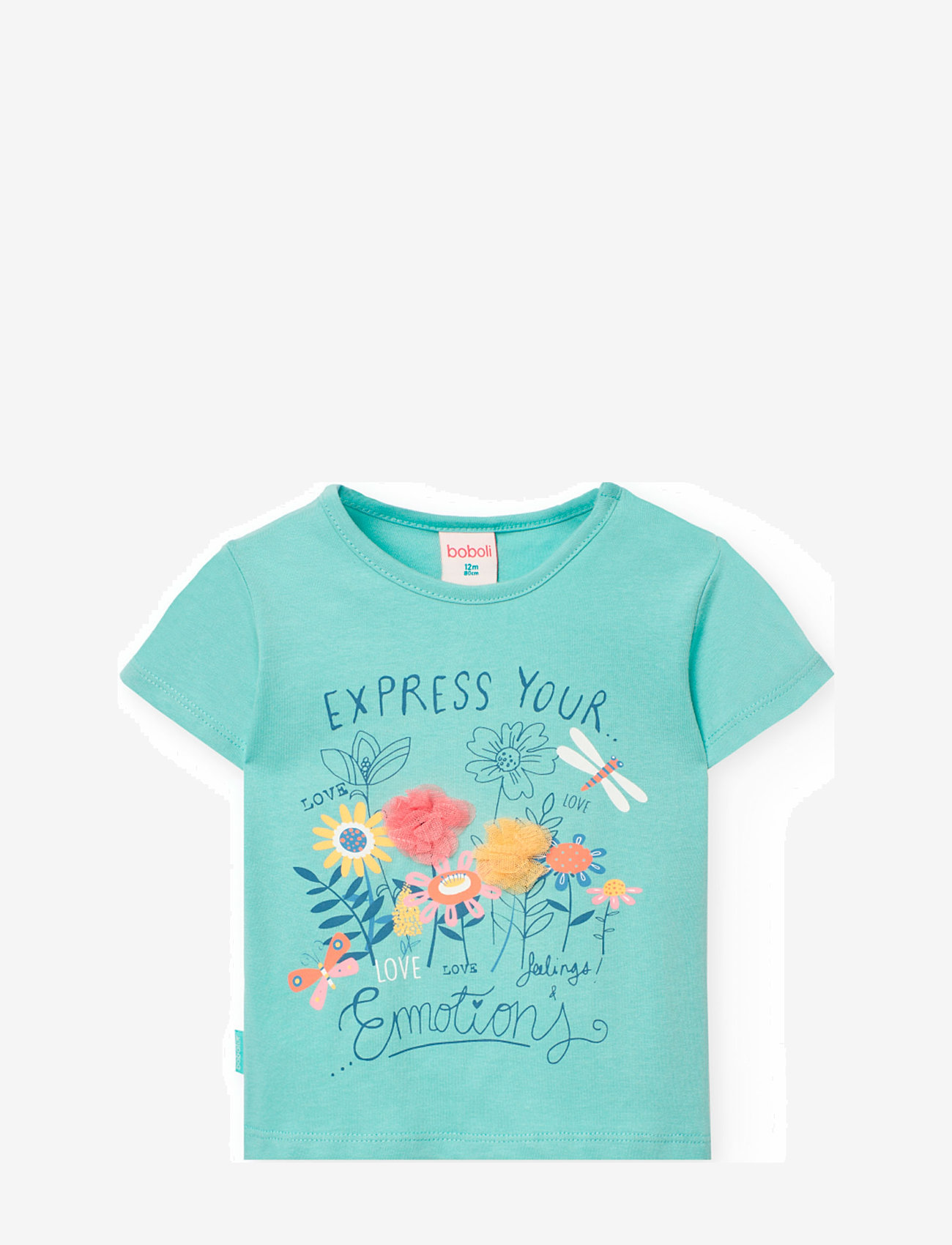 Boboli - Knit t-Shirt - kortärmade t-shirts - blue - 1