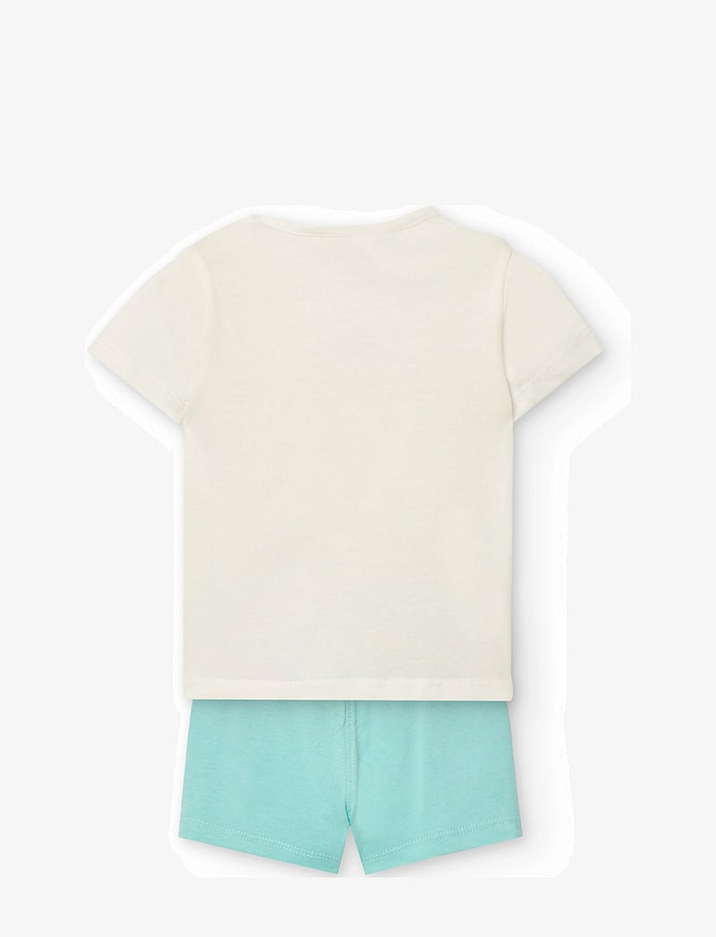 Boboli - Set knit - set med kortärmad t-shirt - white - 1